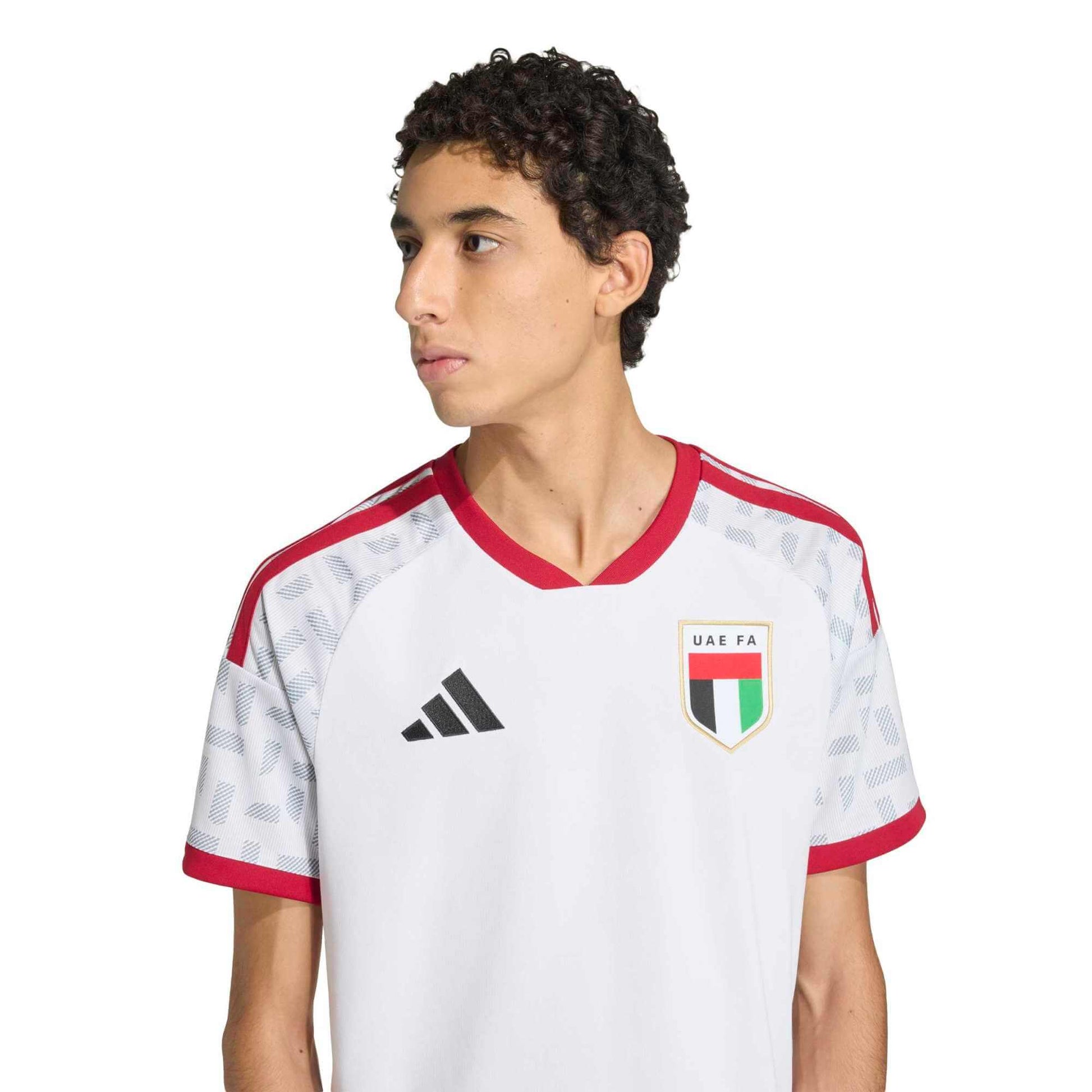 adidas 2026 United Arab Emirates Men's Stadium Home Soccer Jersey (Detail 1)