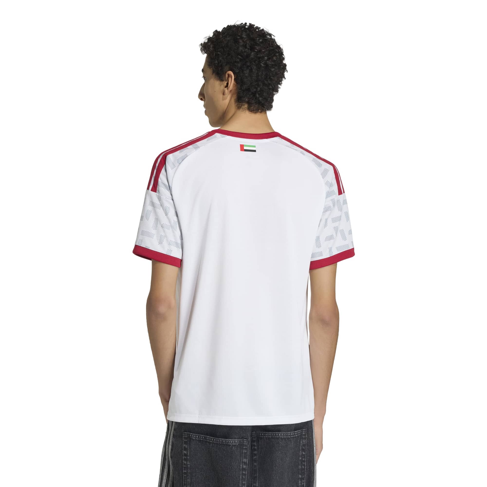 adidas 2026 United Arab Emirates Men's Stadium Home Soccer Jersey (Model - Back)