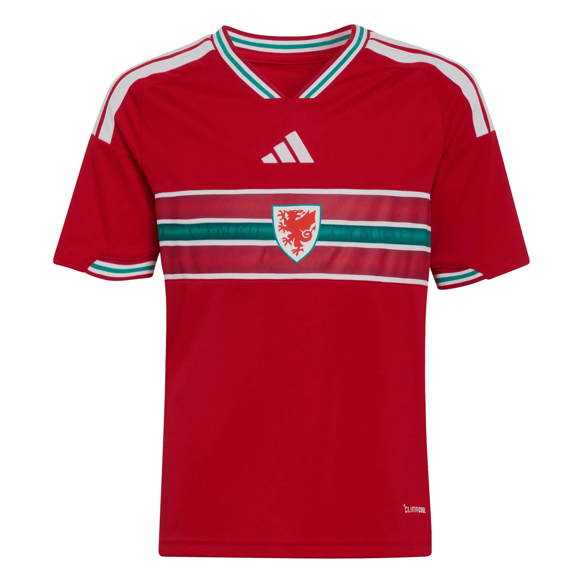 adidas 2026 Wales Youth Stadium Home Soccer Jersey (Front)