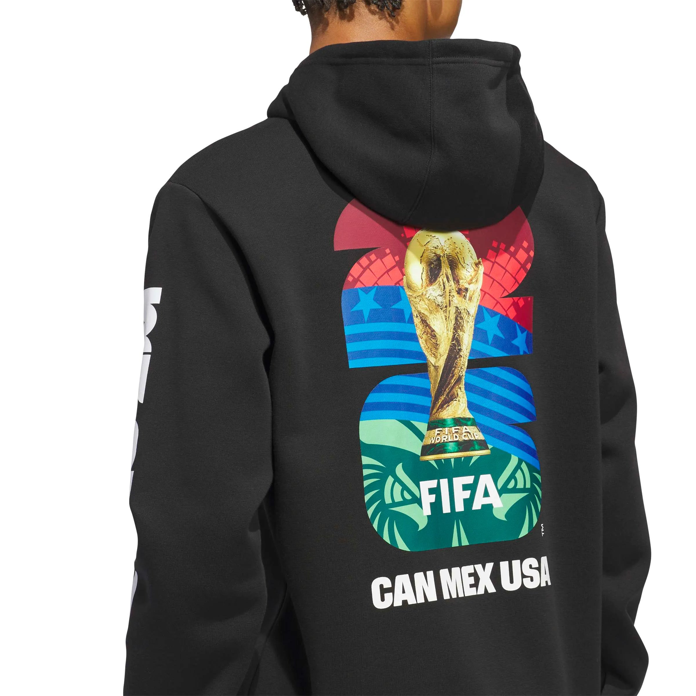 adidas 2026 World Cup Men's Match Ball Graphic Hoodie (Detail 2)