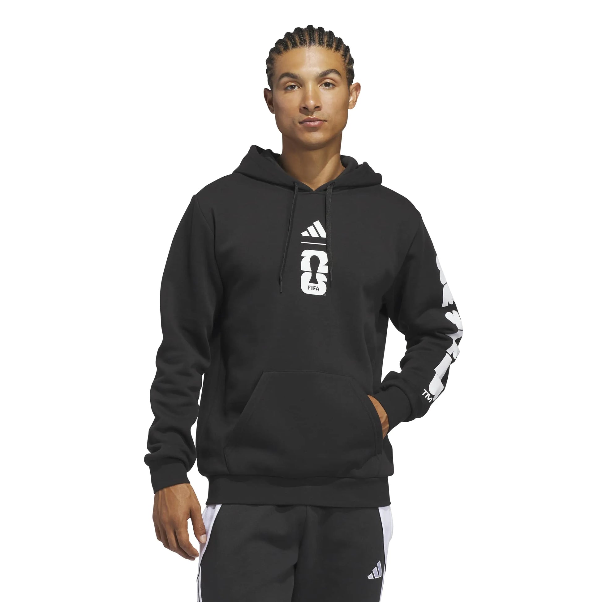 adidas 2026 World Cup Men's Match Ball Graphic Hoodie (Model - Front)