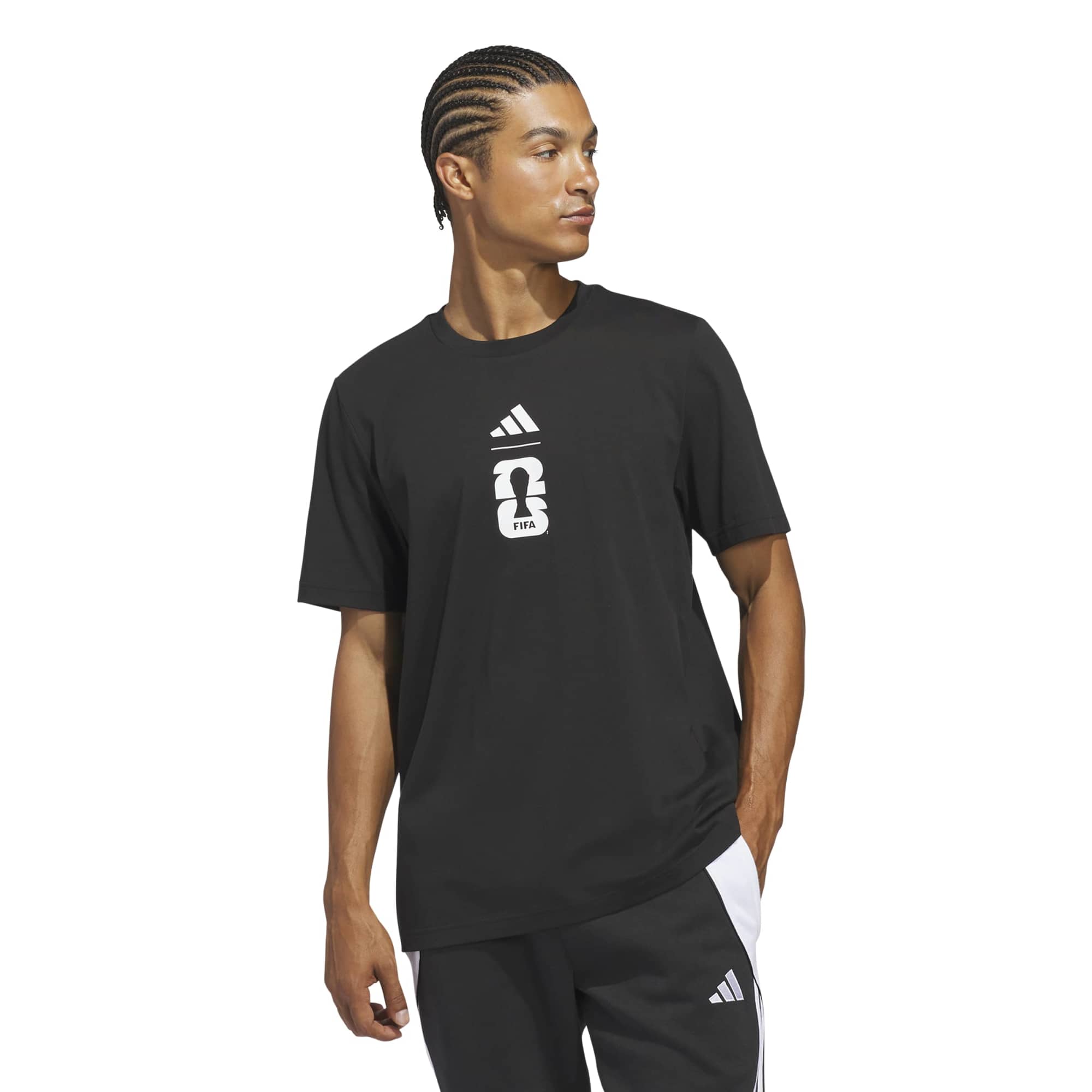 adidas 2026 World Cup Men's Match Ball Graphic Tee (Model - Front)