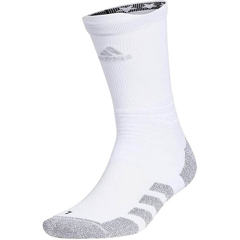 adidas 5-Star Team Traxion Crew Socks White-Grey (Front)