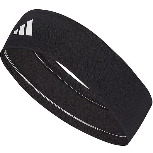adidas Alphaskin Headband 3.0 Black-White (Lateral - Front)