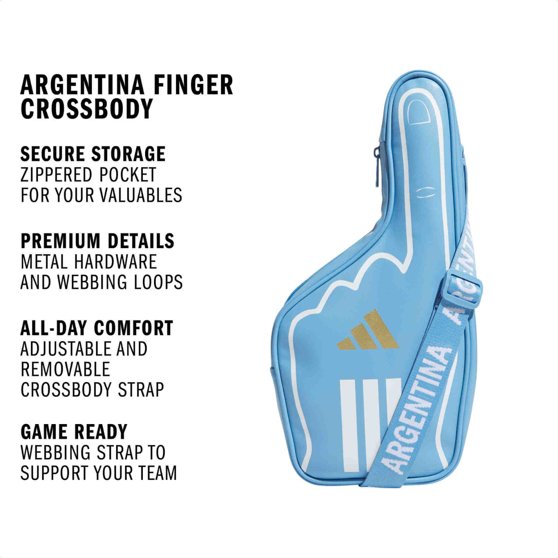 adidas Argentina Finger Crossbody Bag (Features)