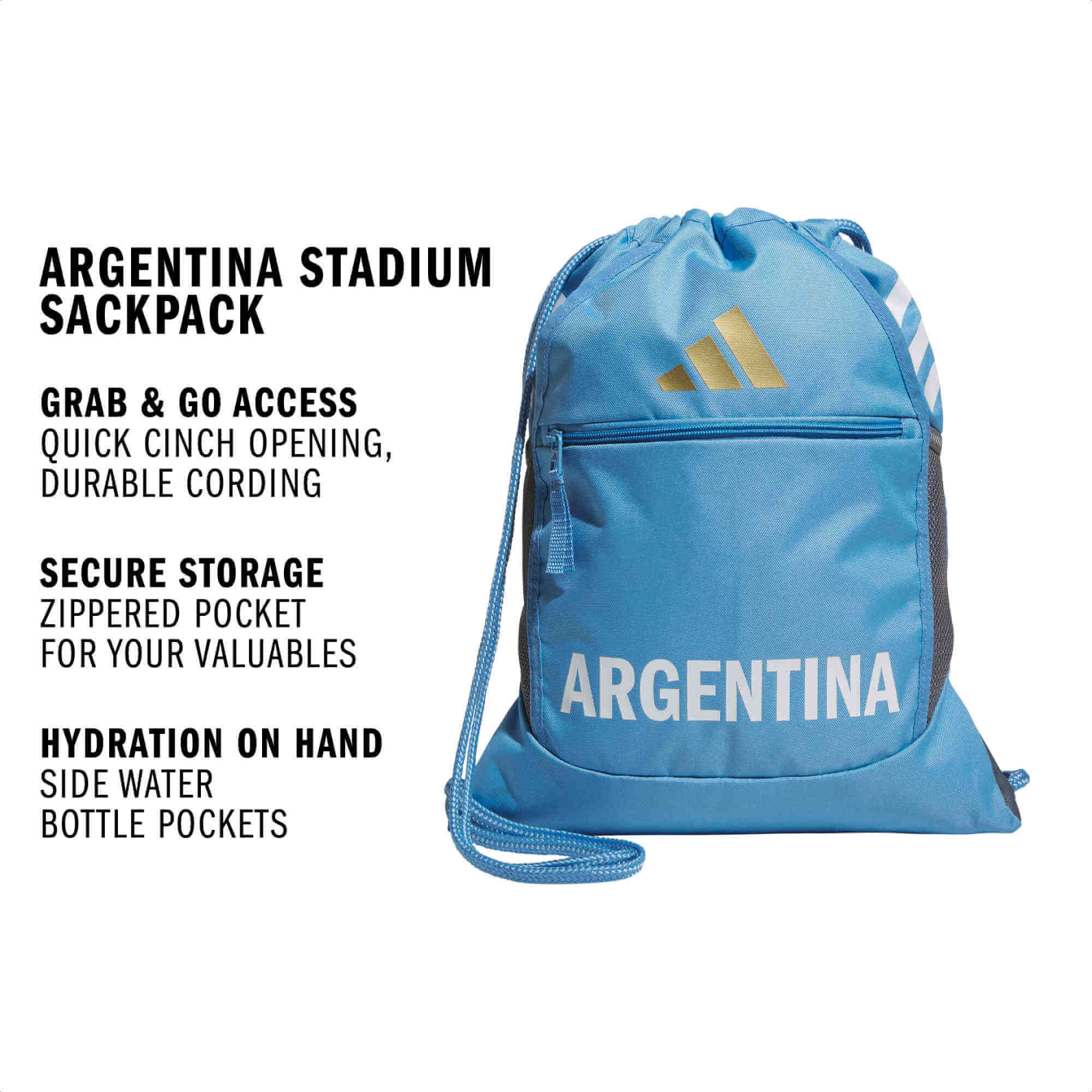 adidas Argentina Stadium Sackpack (Features)