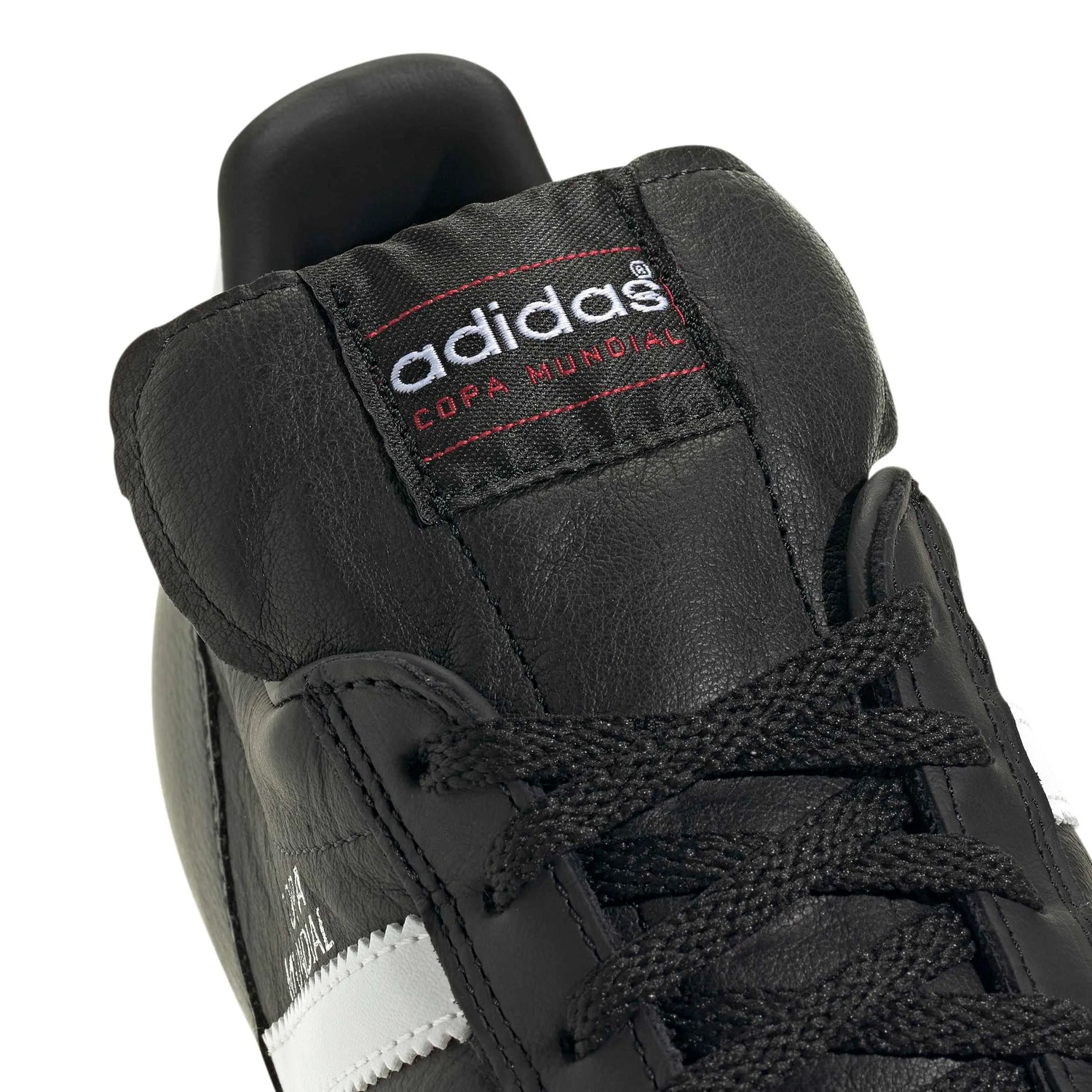 adidas Copa Mundial Firm Ground Soccer Cleats Core Black / Cloud White / Collegiate Red (Detail 1)