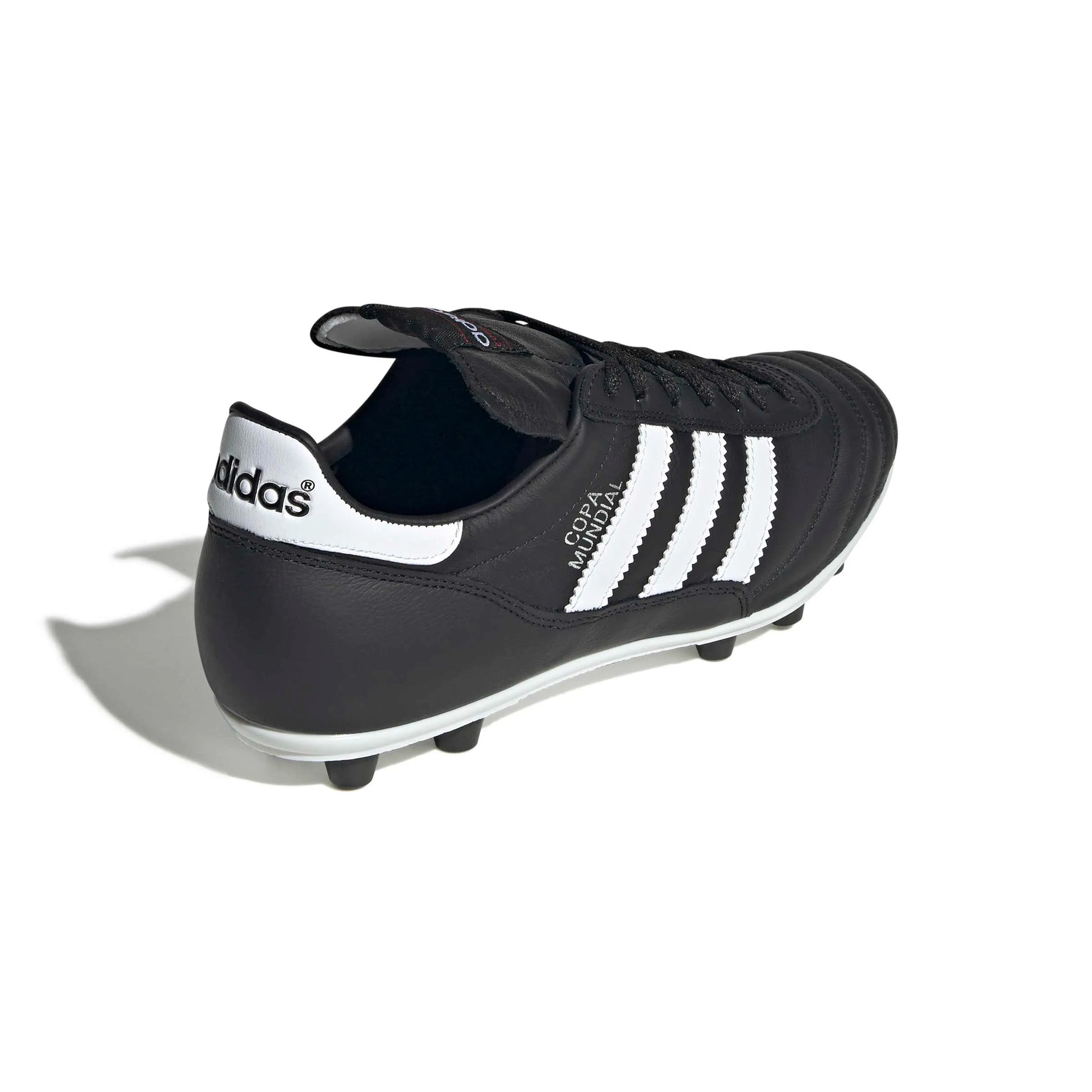 adidas Copa Mundial Firm Ground Soccer Cleats Core Black / Cloud White / Collegiate Red (Lateral - Back)