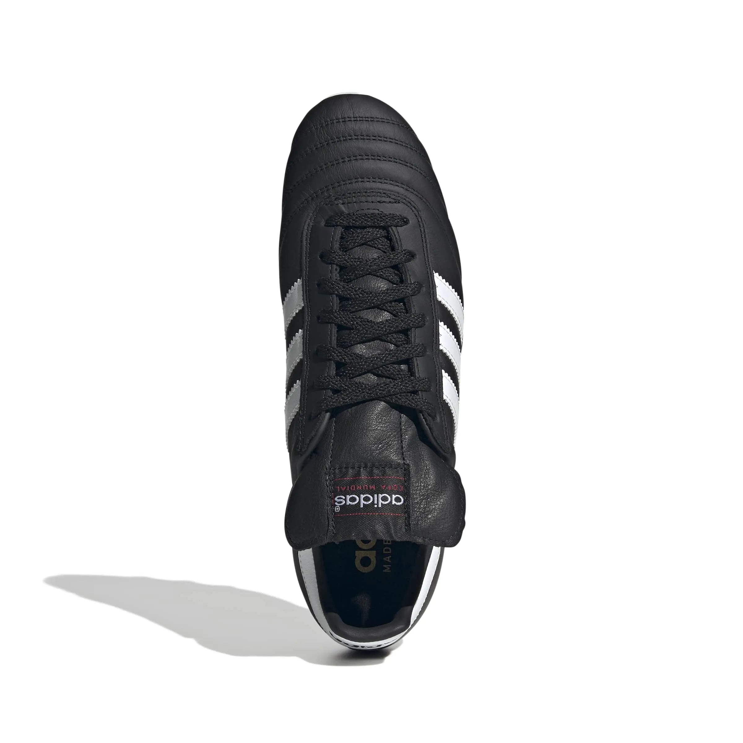 adidas Copa Mundial Firm Ground Soccer Cleats Core Black / Cloud White / Collegiate Red (Top)