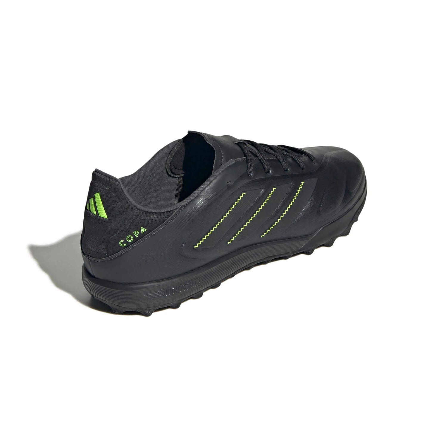 adidas Copa Pure III League Turf Soccer Shoes - Electric Stealth Pack (FA25) (Lateral - Back)