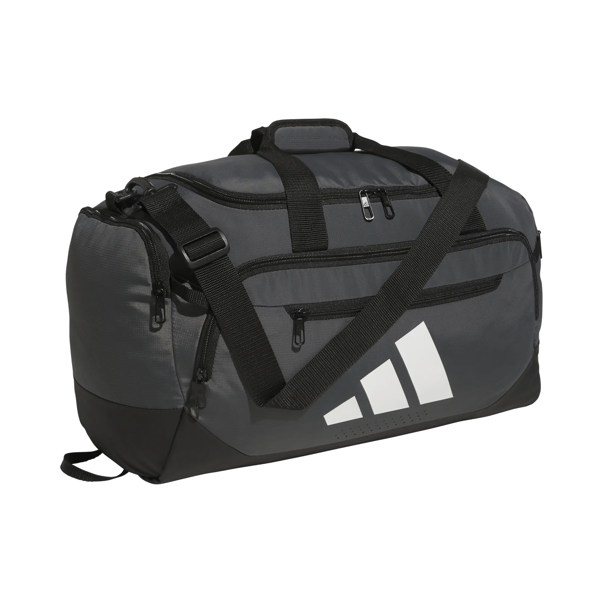 adidas Defender 5 Small Duffel Bag Dark Grey (Lateral - Front)