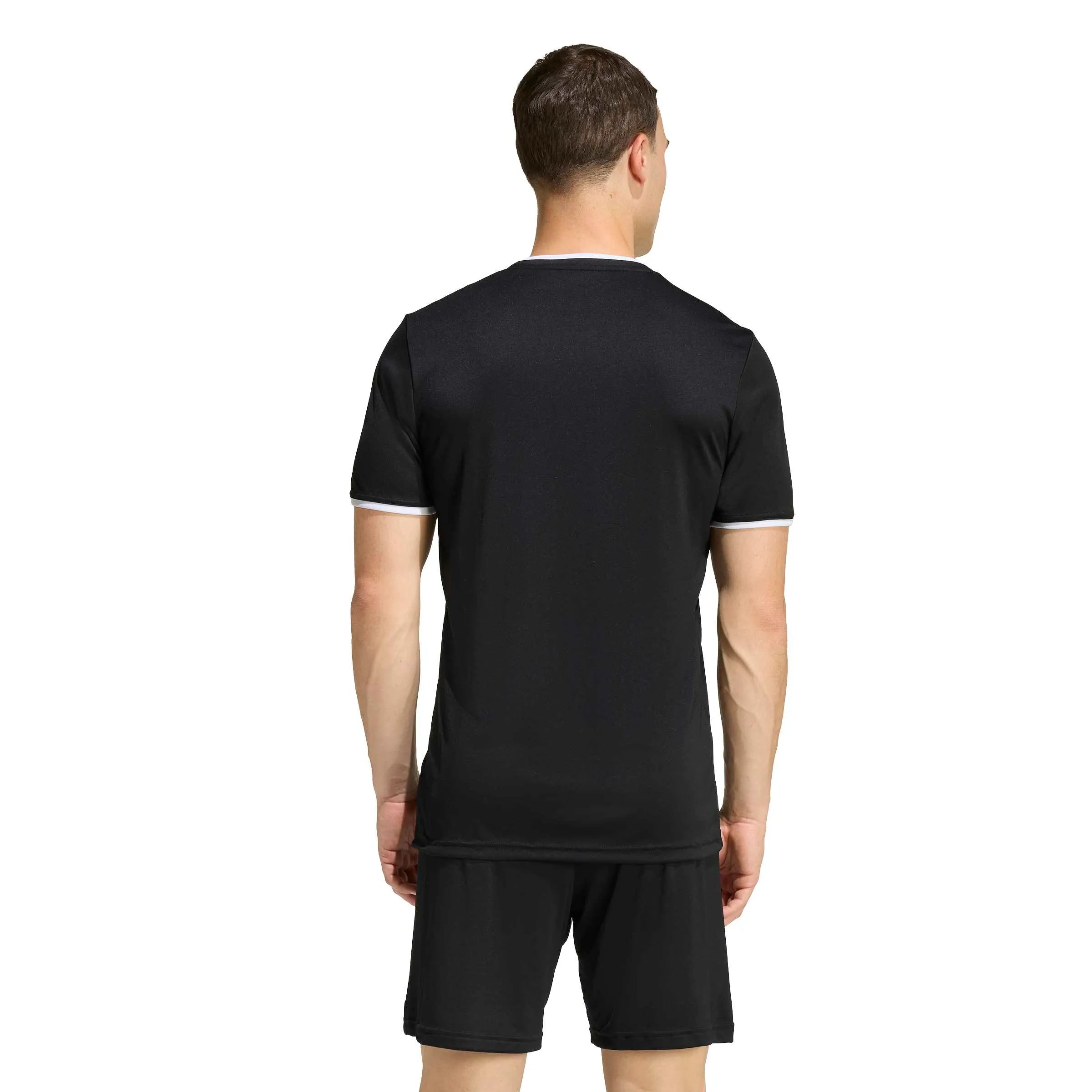 adidas Entrada 26 Men's Soccer Jersey Black (Model - Back)