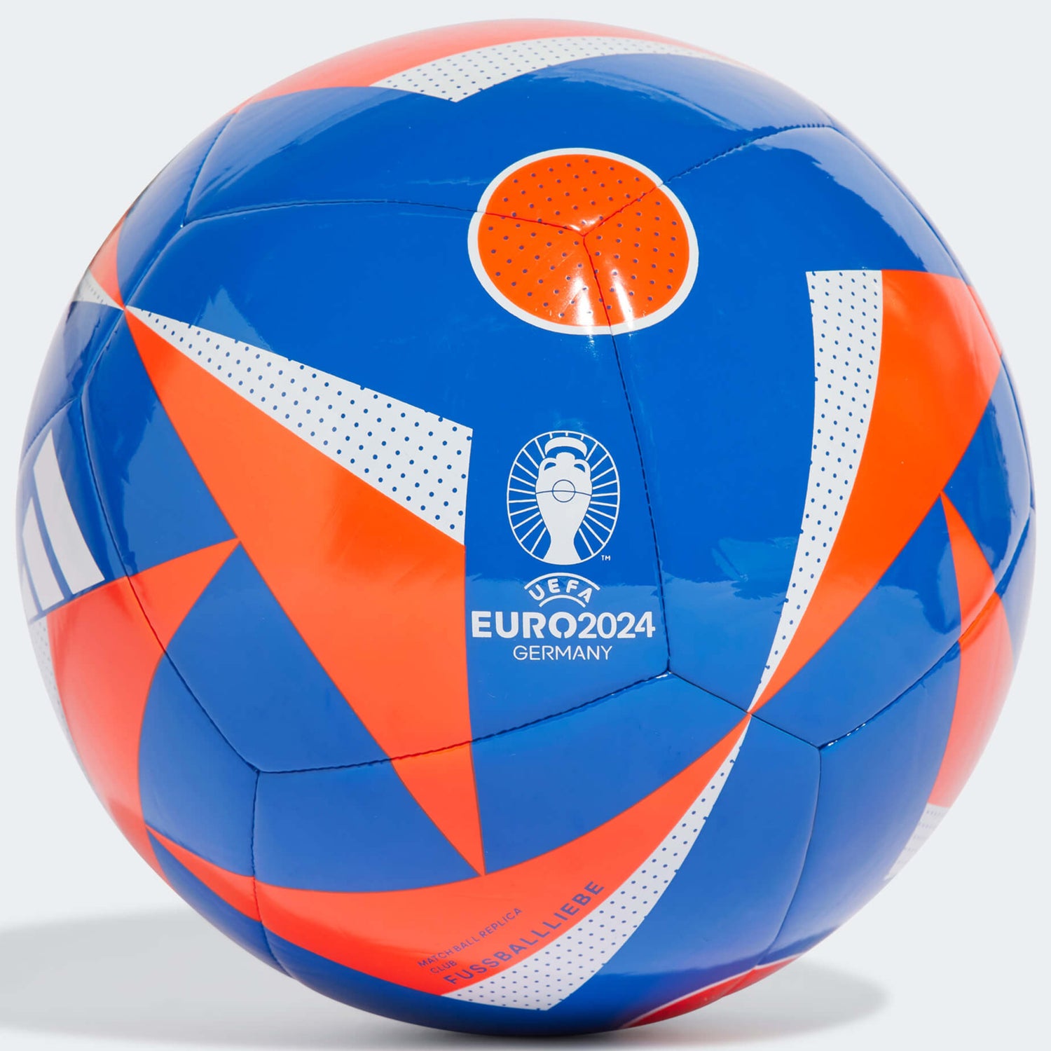 adidas Euro 24 Fussballliebe Replica Club Ball Glow Blue / Solar Red / White (Back)