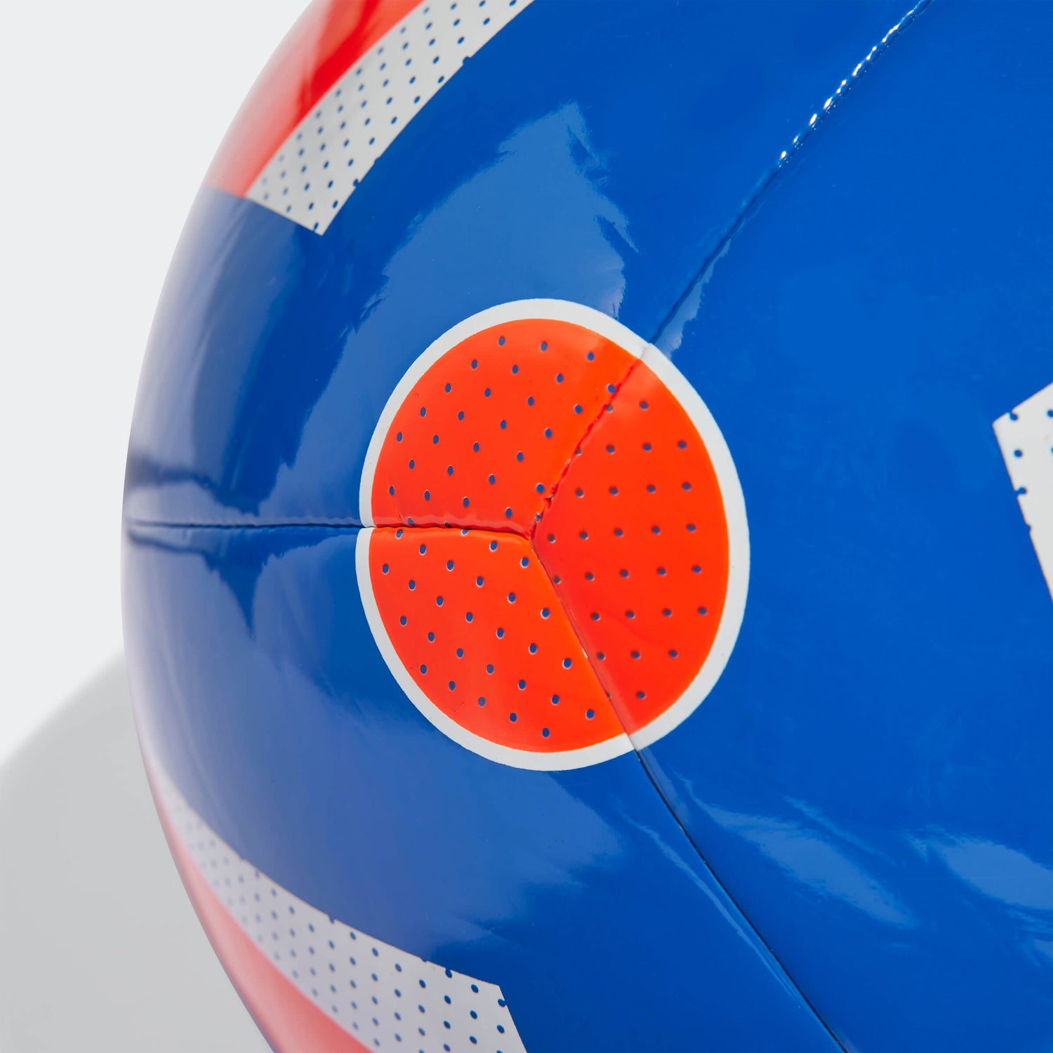 adidas Euro 24 Fussballliebe Replica Club Ball Glow Blue / Solar Red / White (Detail 2)