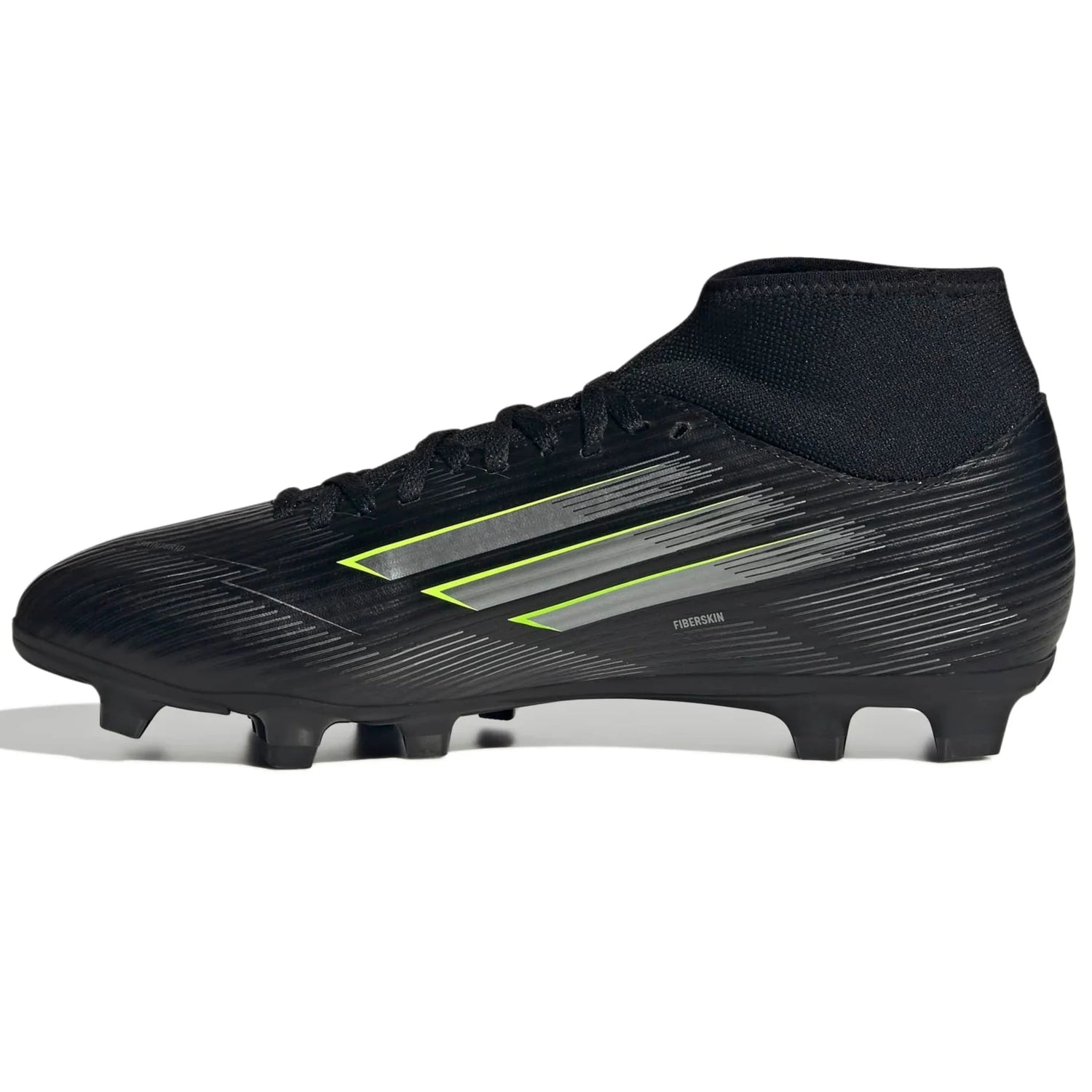 adidas F50 Club Mid Firm-Multi Ground Soccer Cleats - Electric Stealth Pack (FA25) (Side 2)