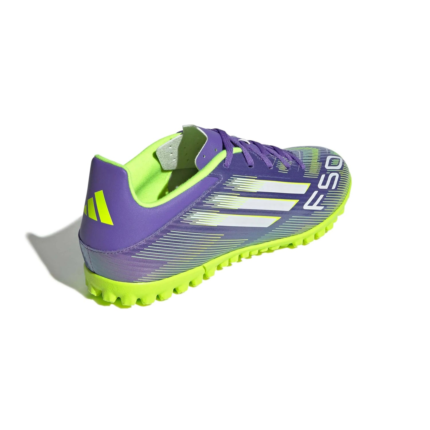 adidas F50 Club Turf Soccer Shoes - Radiant Blaze Pack (FA25) (Lateral - Back)