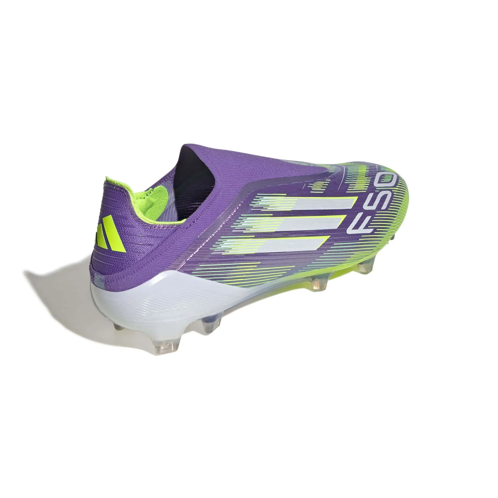 adidas F50 Elite Laceless Firm Ground Soccer Cleats - Radiant Blaze Pack (FA25) (Lateral - Back)