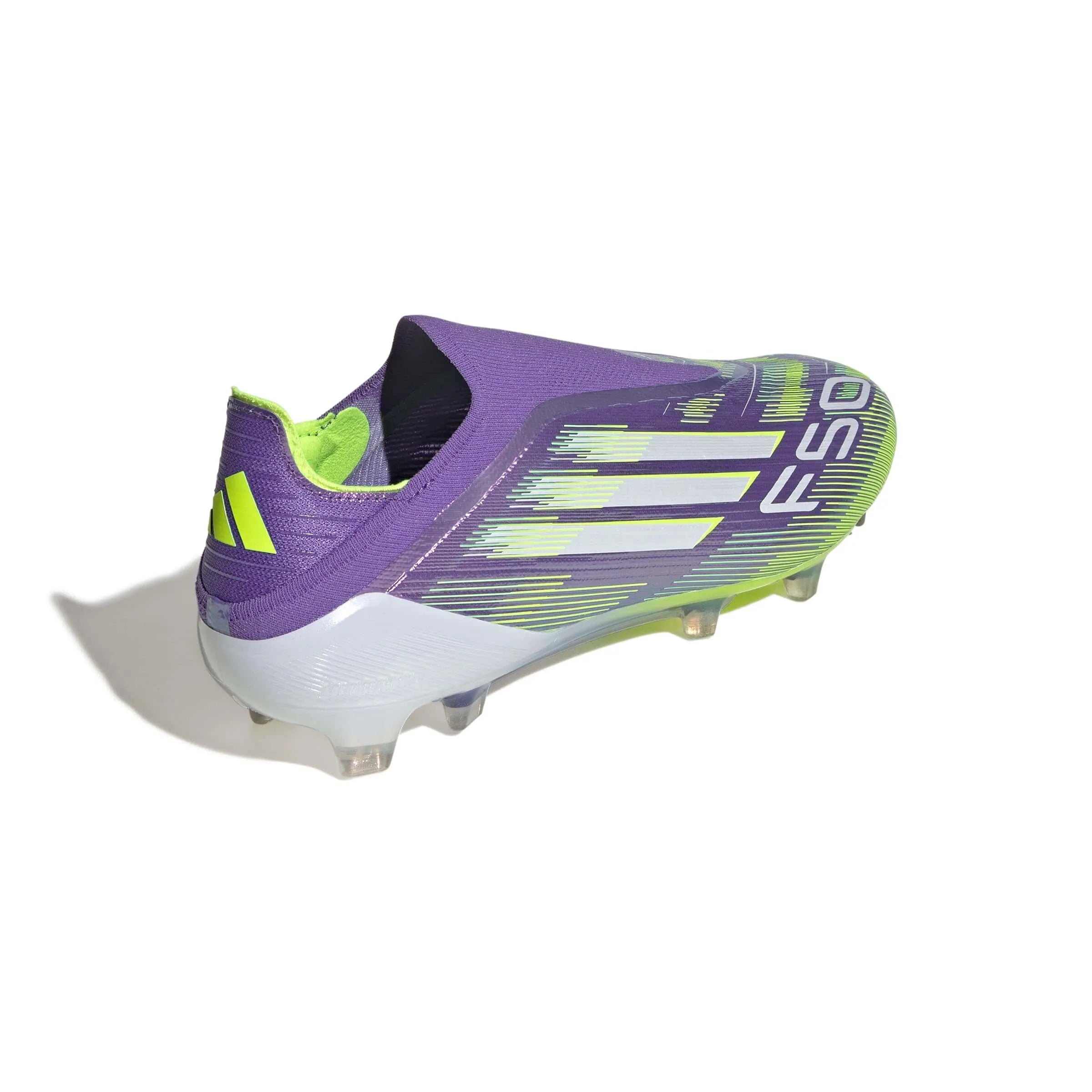 adidas F50 Elite Laceless Firm Ground Soccer Cleats - Radiant Blaze Pack (FA25) (Lateral - Back)