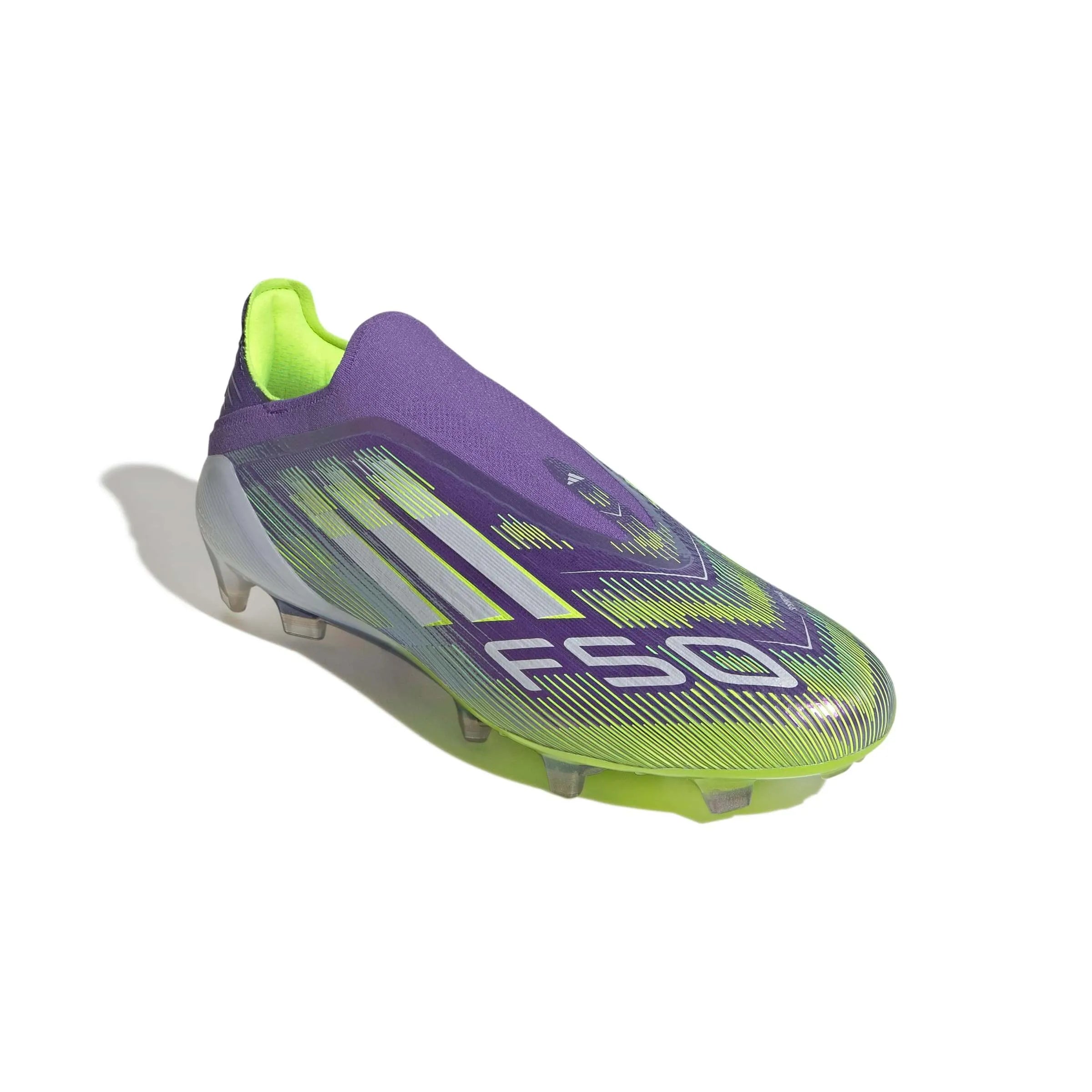 adidas F50 Elite Laceless Firm Ground Soccer Cleats - Radiant Blaze Pack (FA25) (Lateral - Front)