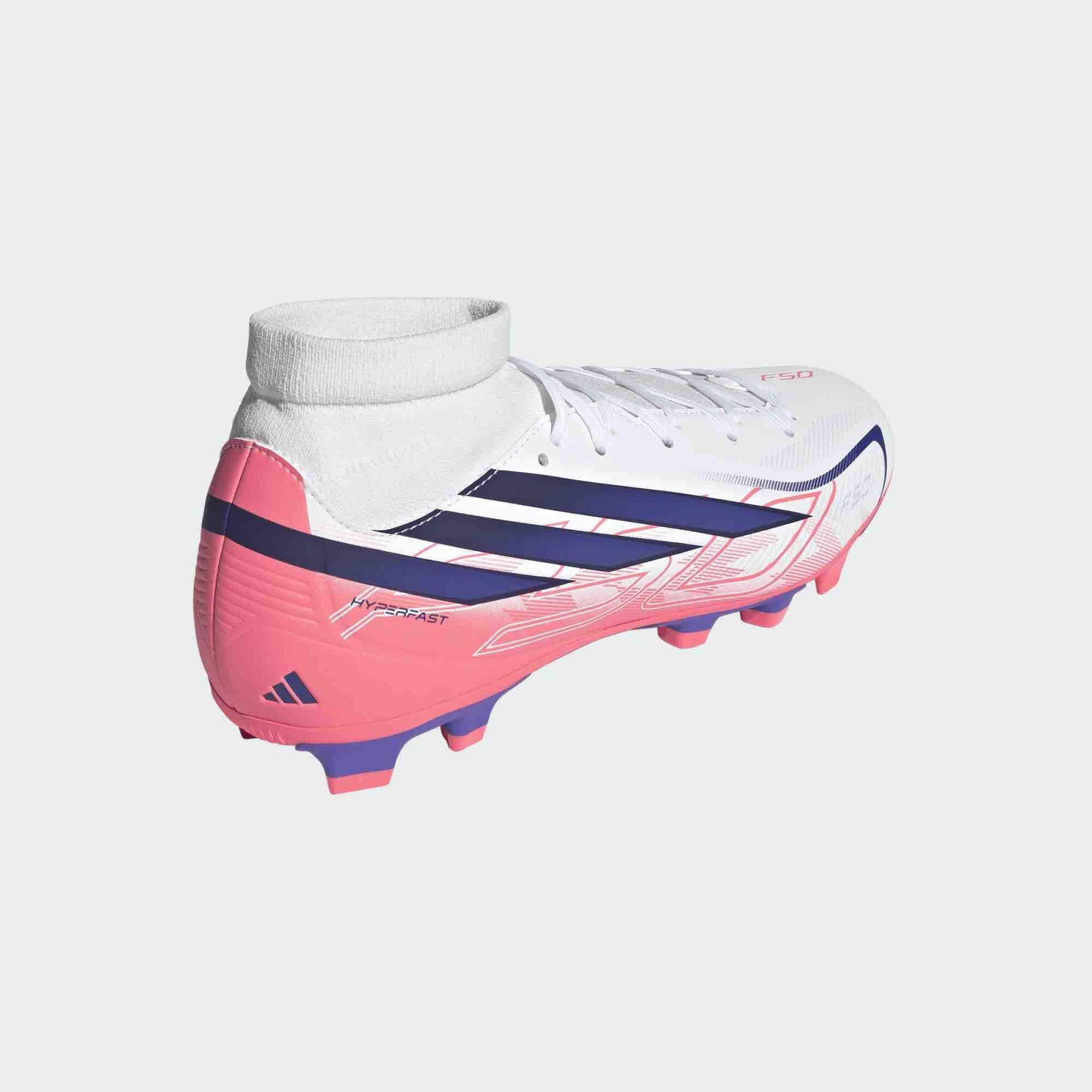 adidas F50 Hyperfast Club Mid Firm_Multi Ground Soccer Cleats - Chaos Vs Control Pack (FA26) (Lateral - Back)