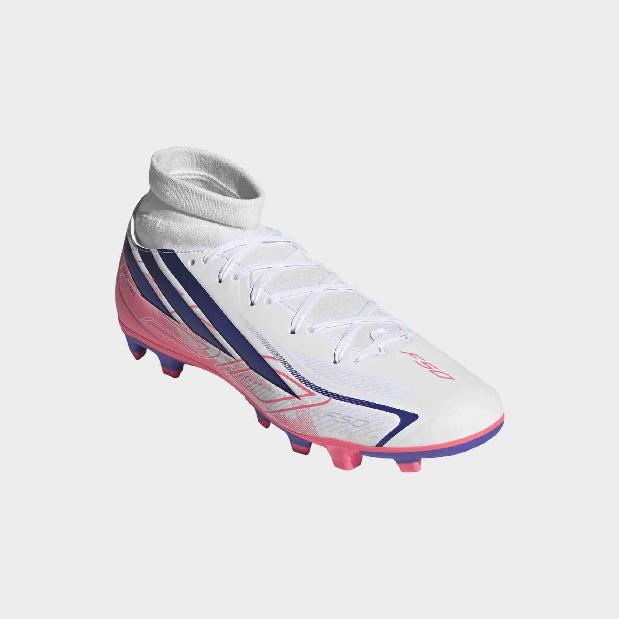 adidas F50 Hyperfast Club Mid Firm_Multi Ground Soccer Cleats - Chaos Vs Control Pack (FA26) (Lateral - Front)
