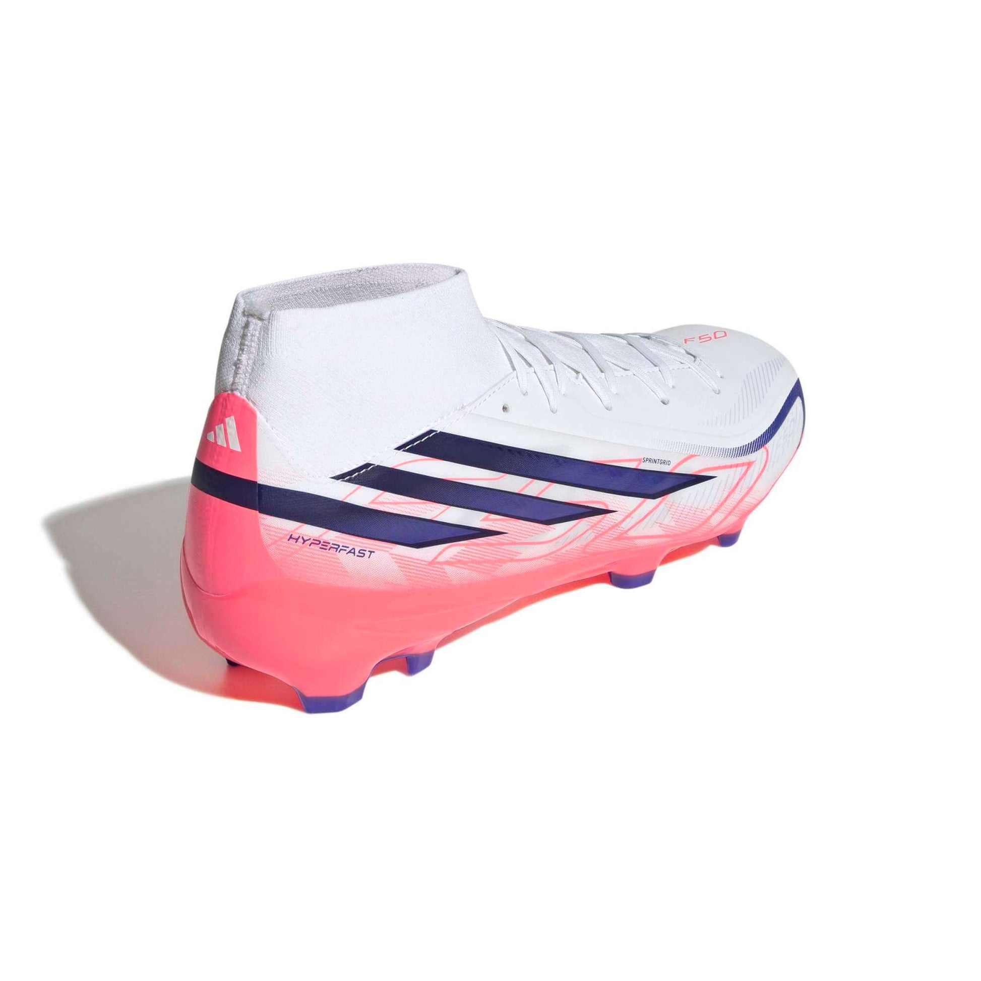 adidas F50 Hyperfast League Mid Firm Ground Soccer Cleats - Chaos Vs Control Pack (FA26) (Lateral - Back)