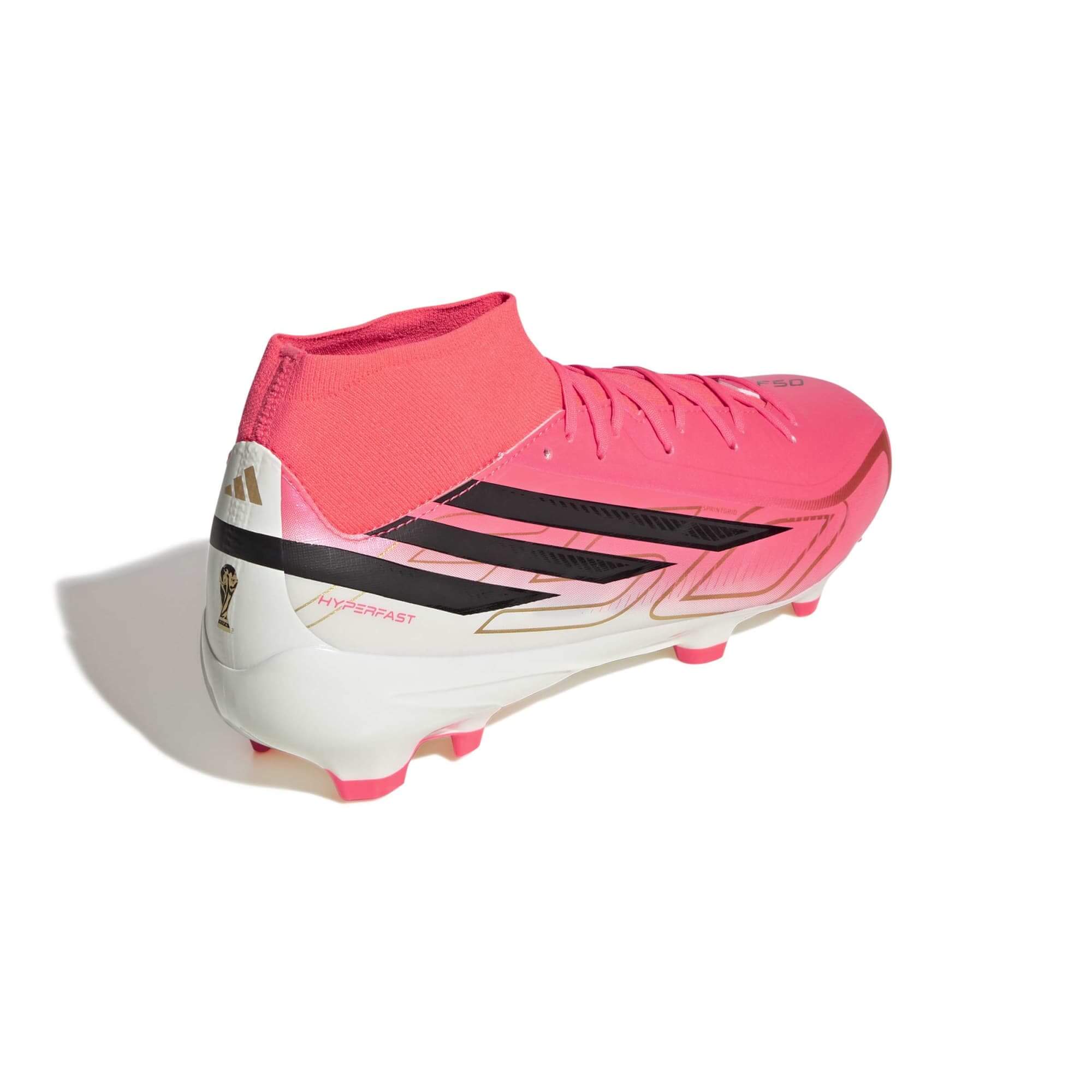 adidas F50 Hyperfast League Mid Firm Ground Soccer Cleats - Road To Glory Pack (SP26) (Lateral - Back)