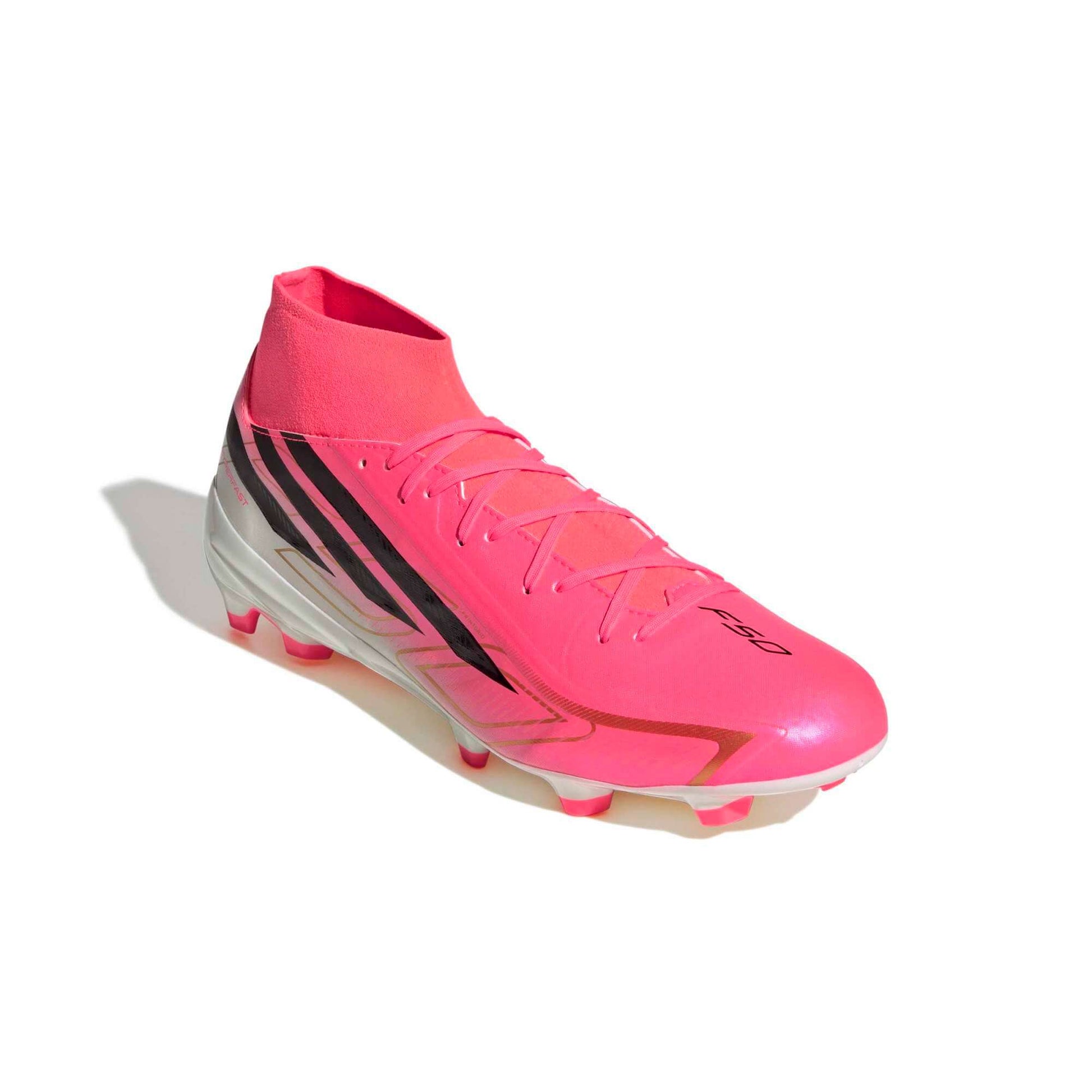 adidas F50 Hyperfast League Mid Firm Ground Soccer Cleats - Road To Glory Pack (SP26) (Lateral - Front)