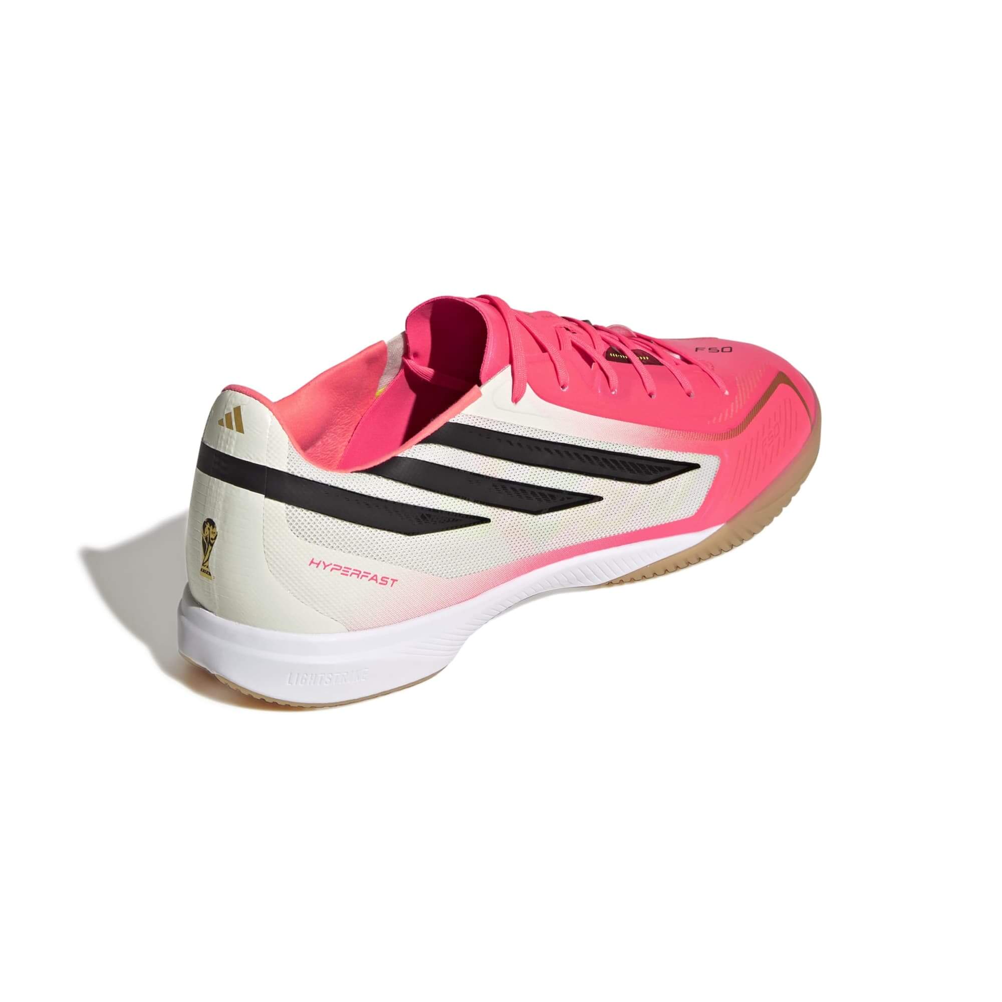 adidas F50 Hyperfast Pro Indoor Soccer Shoes - Road To Glory Pack (SP26) (Lateral - Back)