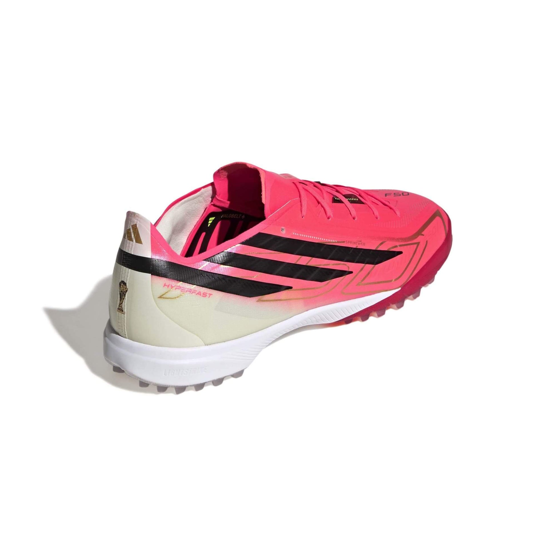 adidas F50 Hyperfast Pro Turf Soccer Shoes - Road To Glory Pack (SP26) (Lateral - Back)