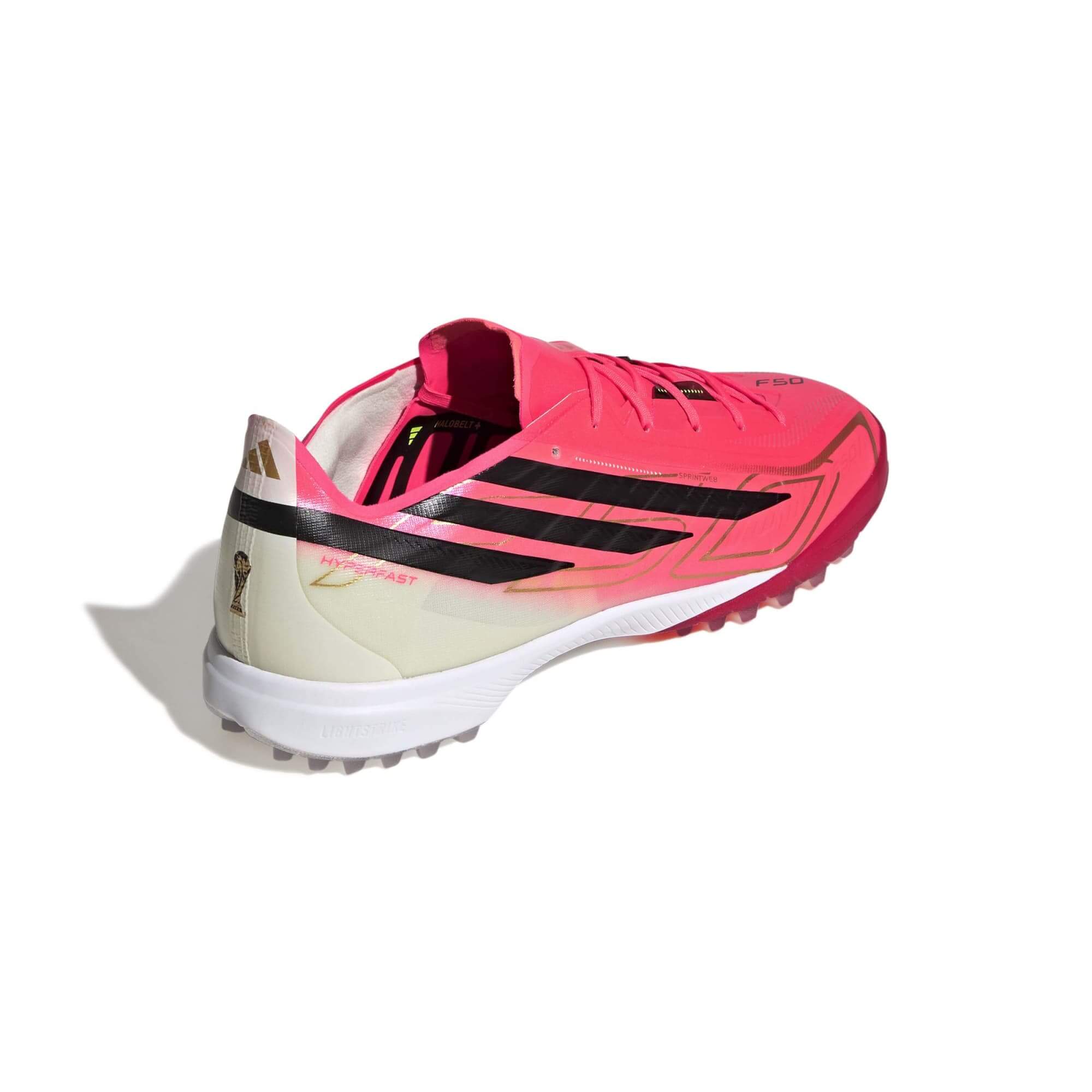 adidas F50 Hyperfast Pro Turf Soccer Shoes - Road To Glory Pack (SP26) (Lateral - Back)