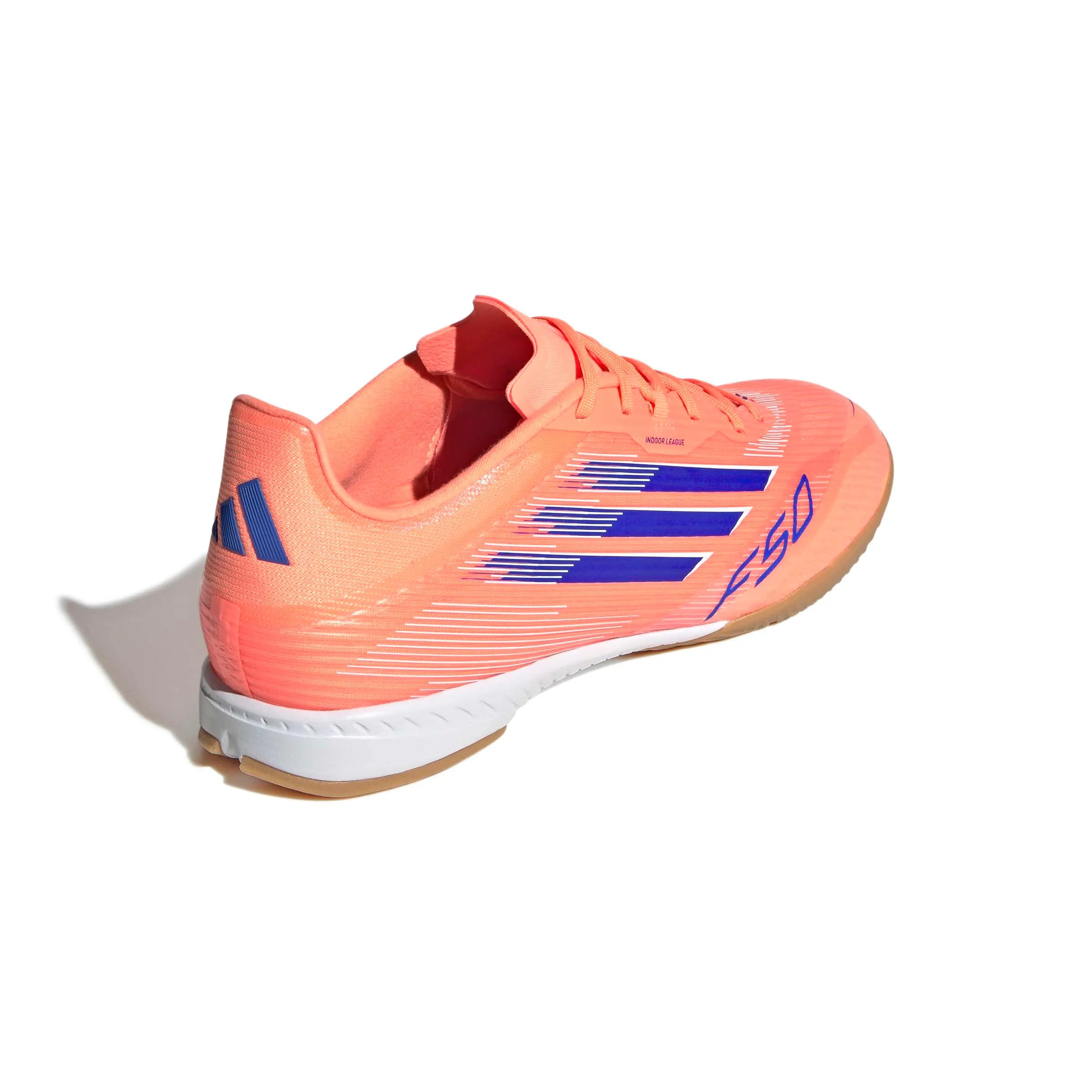 adidas F50 League Indoor Soccer Shoes - Coral Blaze Pack (FA25) (Lateral - Back)