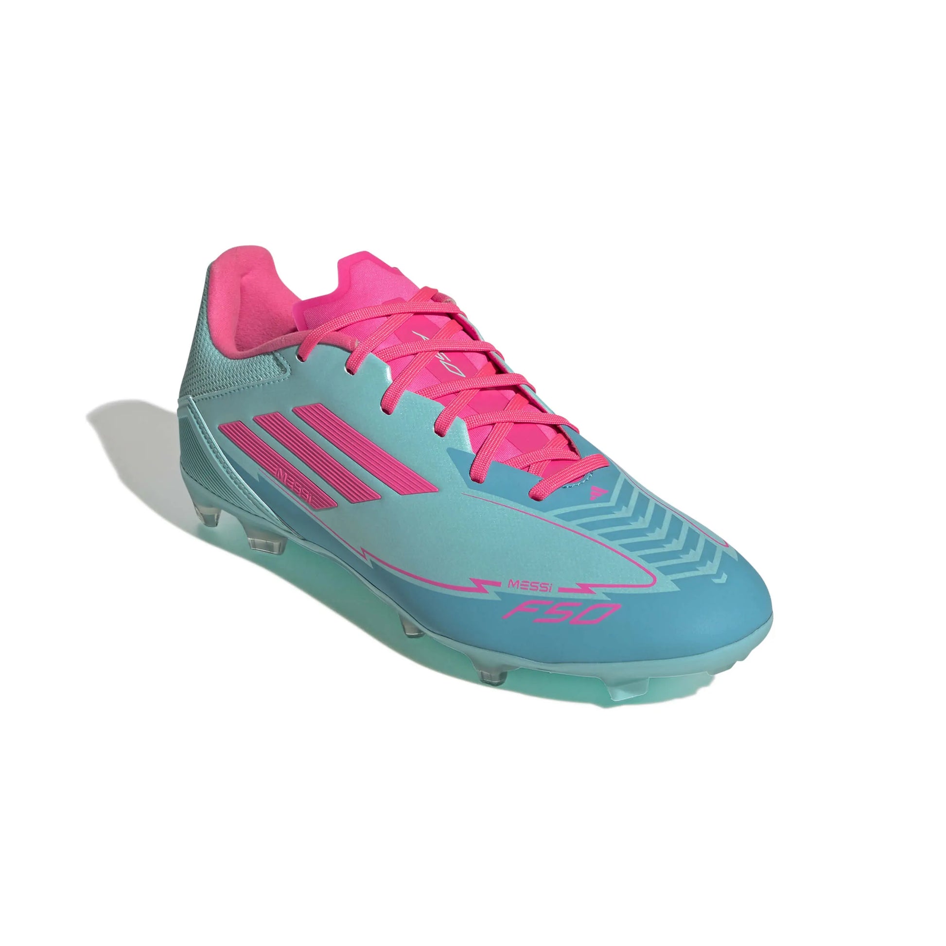 adidas F50 League Messi Firm-Multi Ground Soccer Cleats - MP2 Pack (SU25) (Lateral - Front)