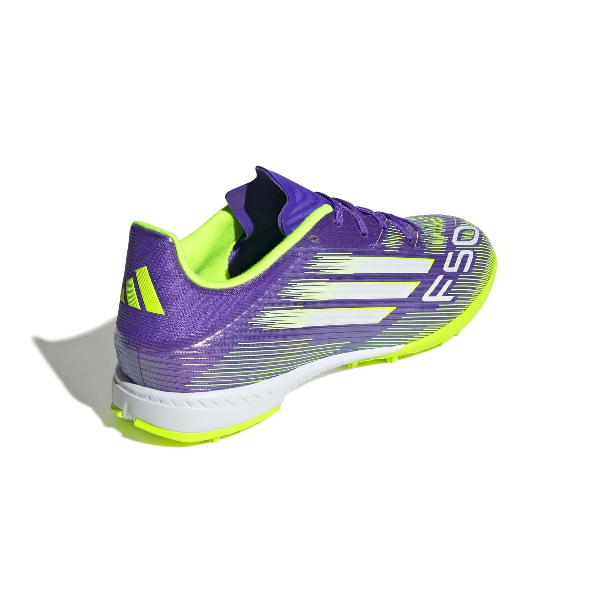 adidas F50 League Turf Soccer Shoes - Radiant Blaze Pack (FA25) (Lateral - Back)