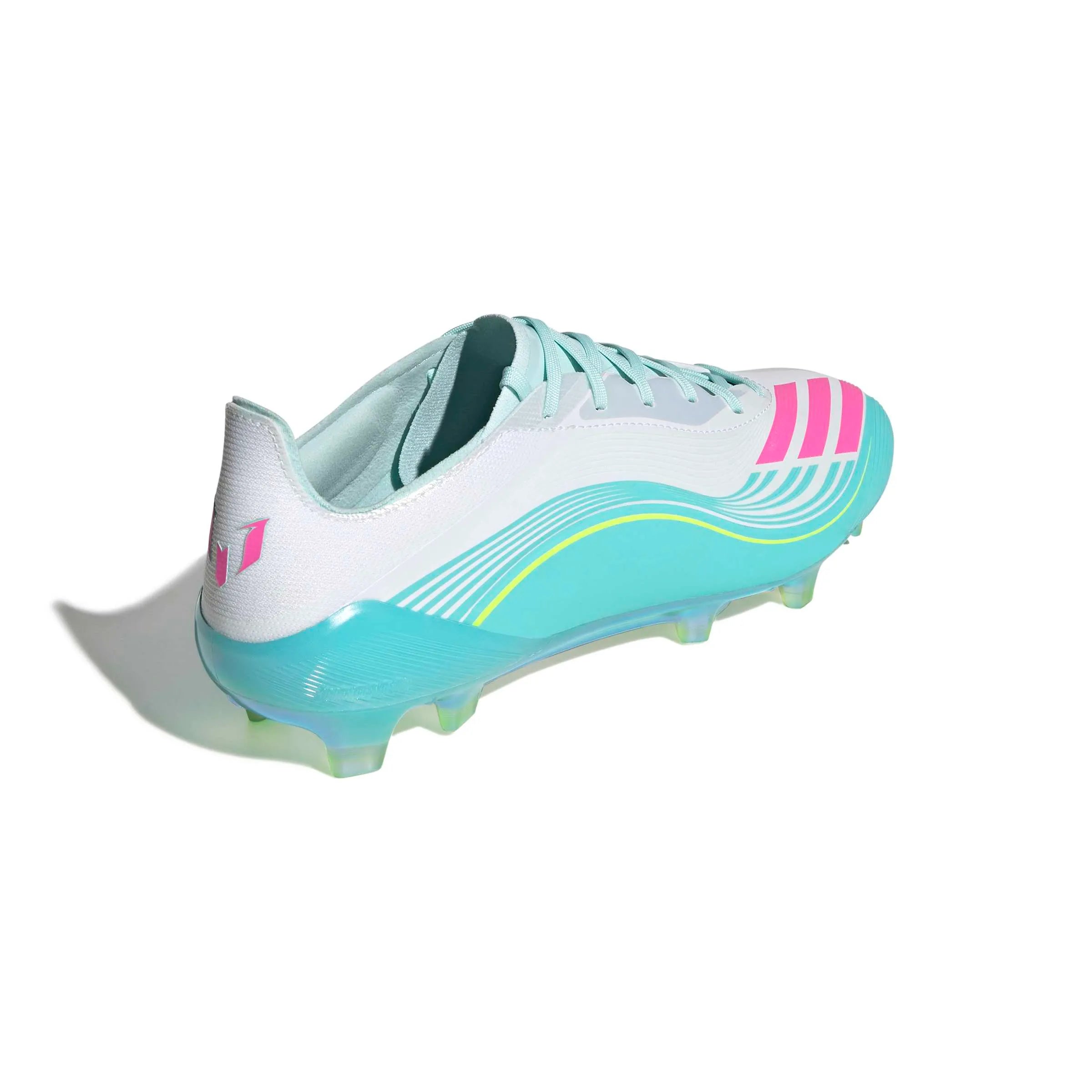 adidas F50 Messi Elite Firm Ground Soccer Cleats - Messi Aurora Radiante Pack (SP26) (Lateral - Back)