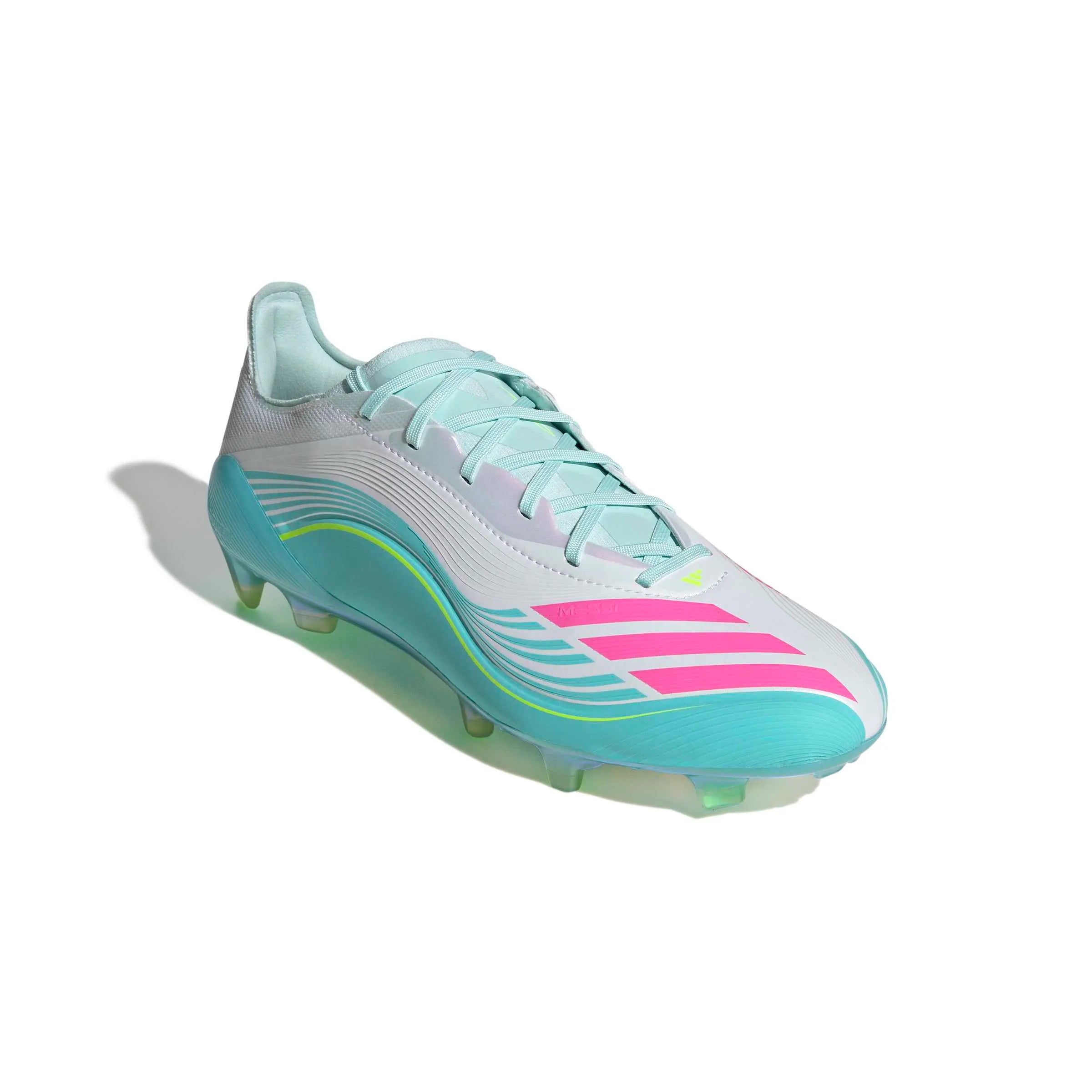 adidas F50 Messi Elite Firm Ground Soccer Cleats - Messi Aurora Radiante Pack (SP26) (Lateral - Front)