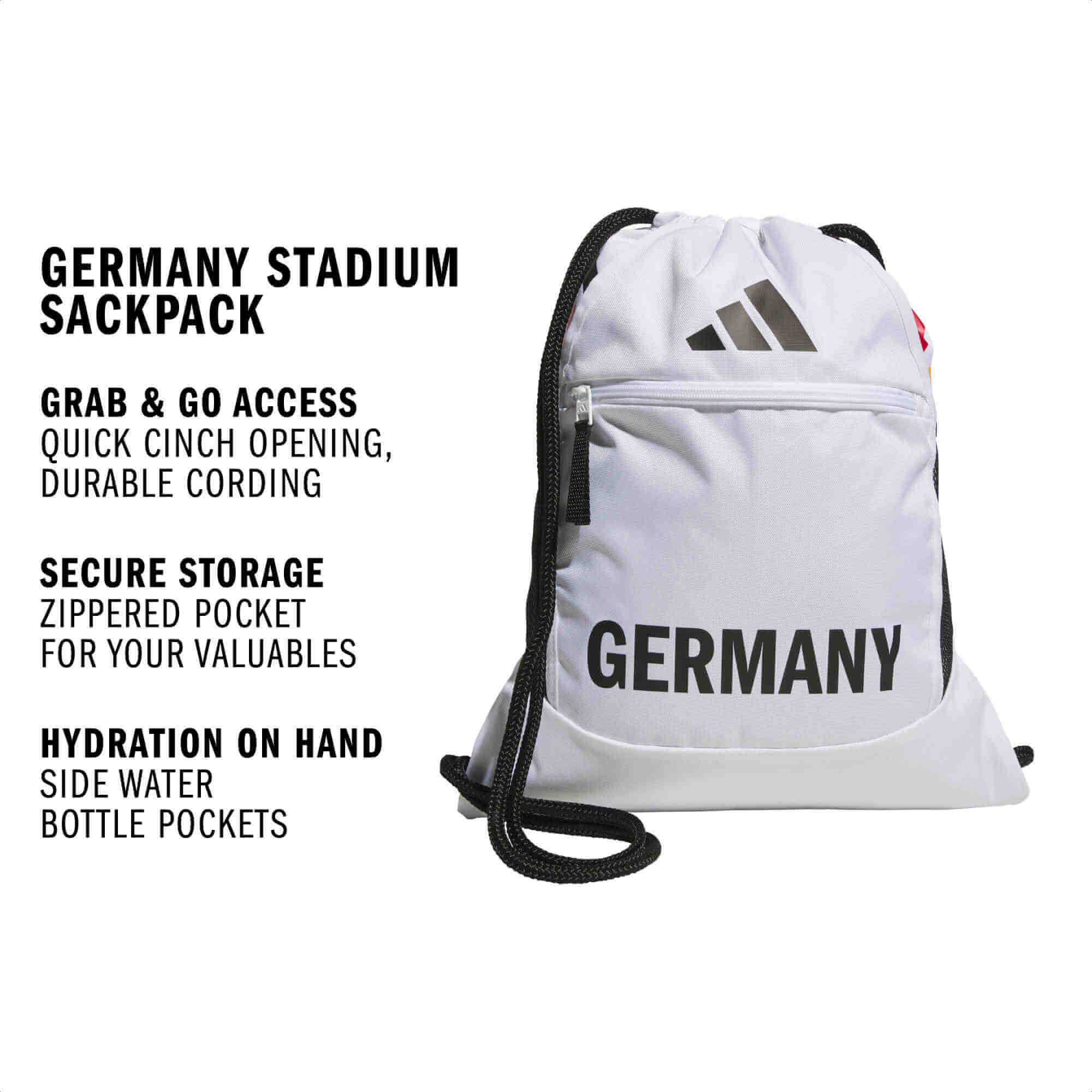 adidas Germany Stadium Sackpack (Features)