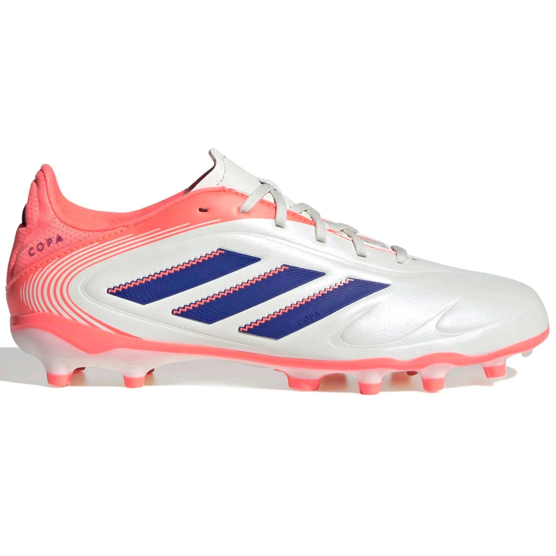 adidas JR Copa Pure III League Firm/Multi Ground Soccer Cleats - Coral Blaze Pack (FA25) (Side 1)