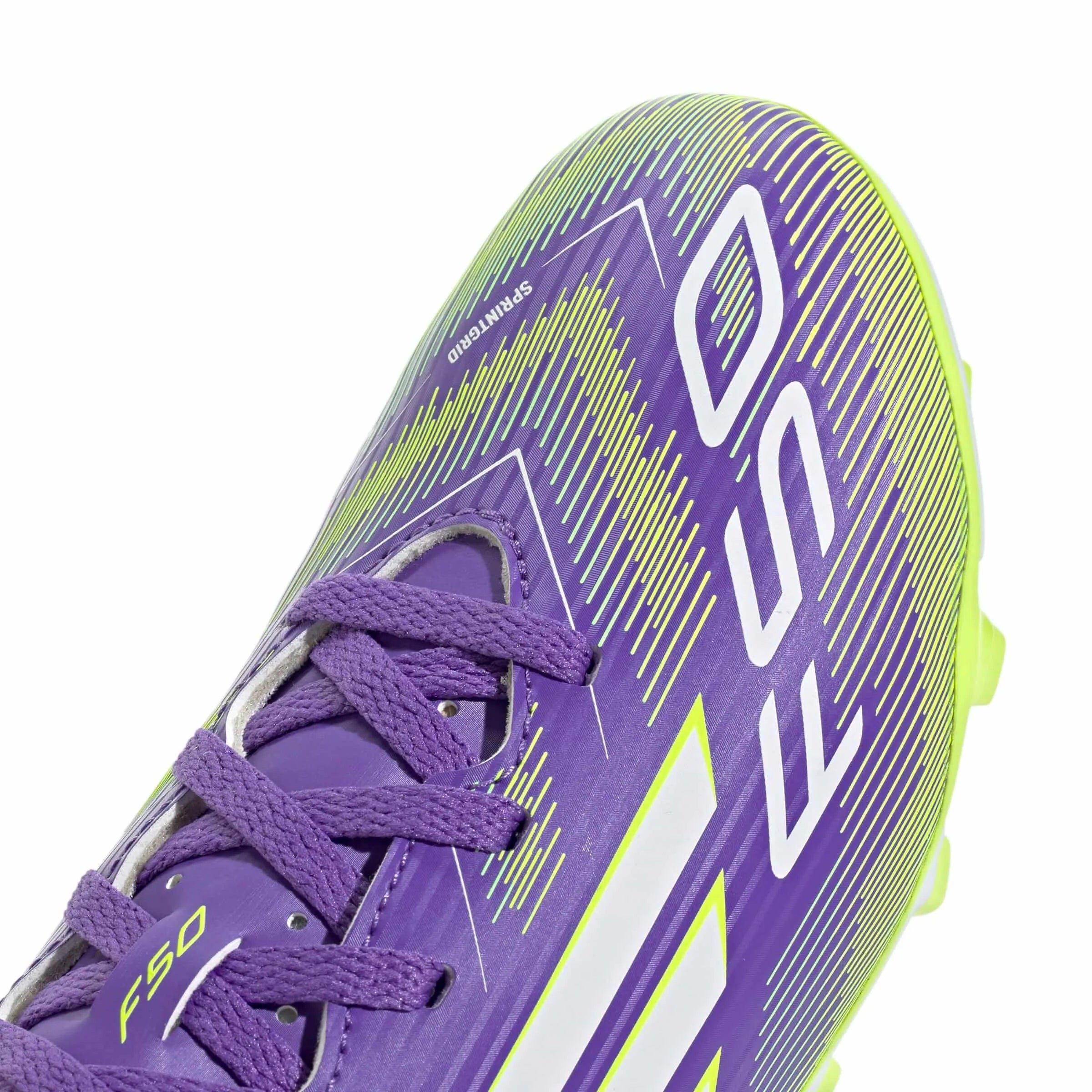 adidas JR F50 Club Firm-Multi Ground Soccer Cleats - Radiant Blaze Pack (FA25) (Detail 1)
