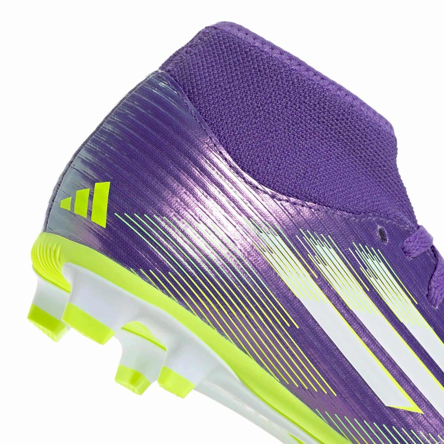 adidas JR F50 Club Mid Firm-Multi Ground Soccer Cleats - Radiant Blaze Pack (FA25) (Detail 2)
