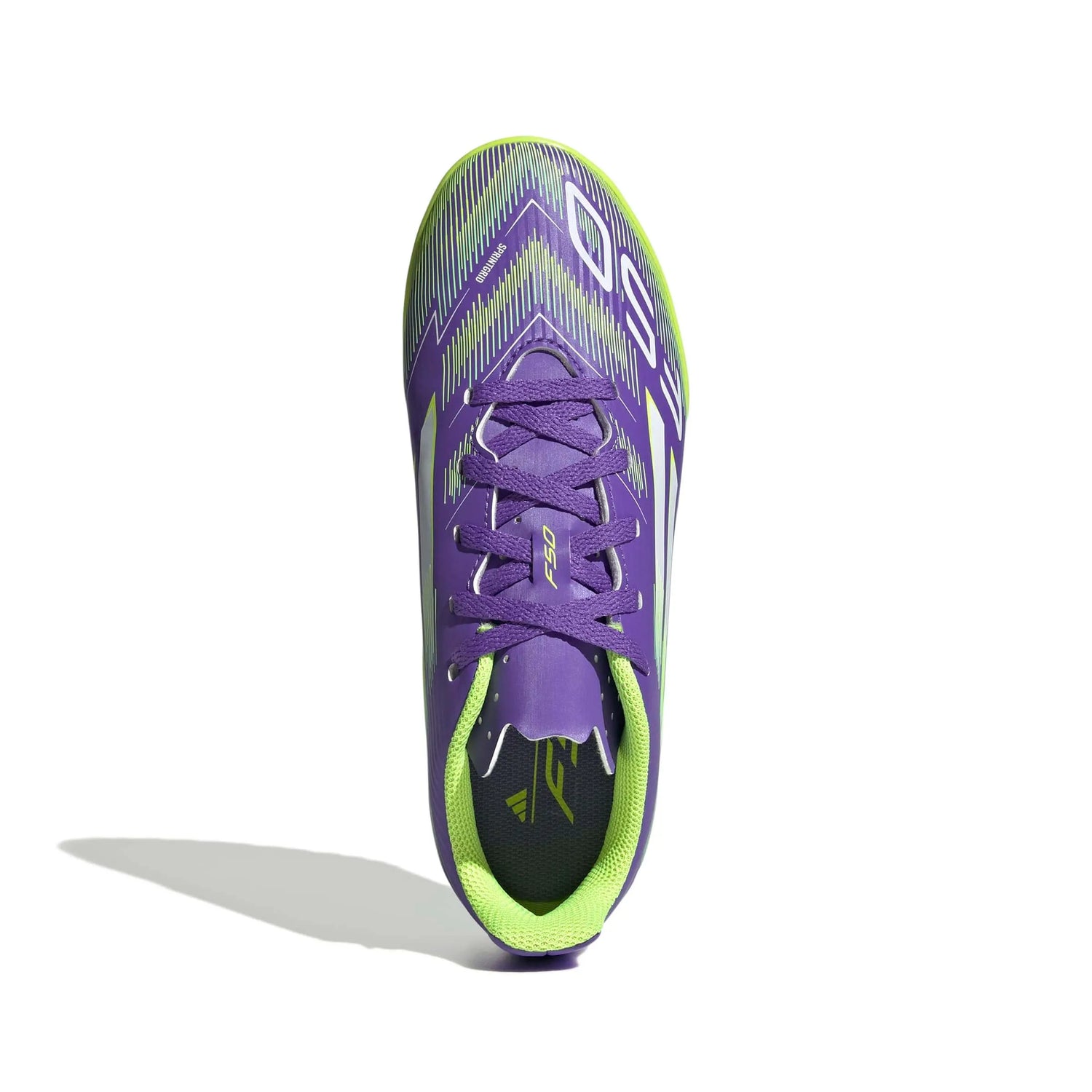 adidas JR F50 Club Turf Soccer Shoes - Radiant Blaze Pack (FA25) (Top)