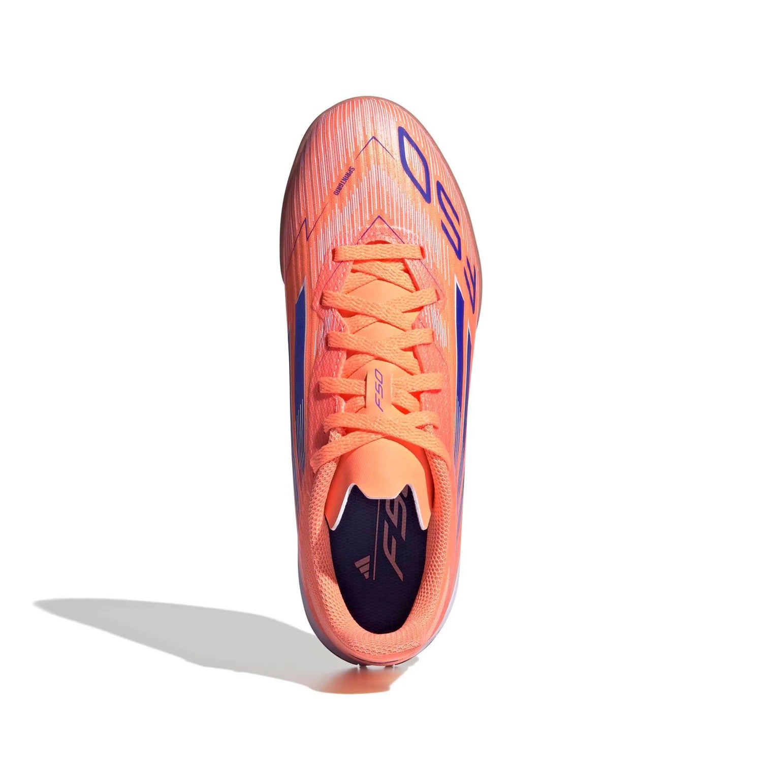 adidas JR F50 League Indoor Soccer Shoes - Coral Blaze Pack (FA25) (Top)