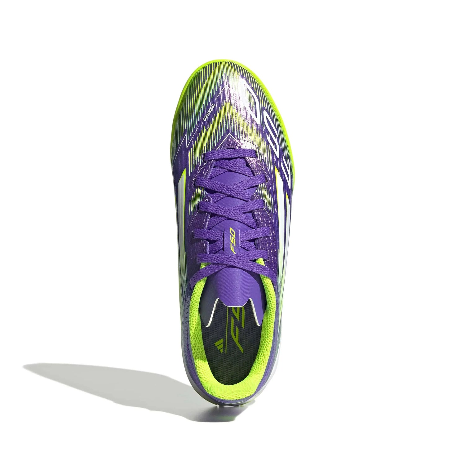 adidas JR F50 League Indoor Soccer Shoes - Radiant Blaze Pack (FA25) (Top)