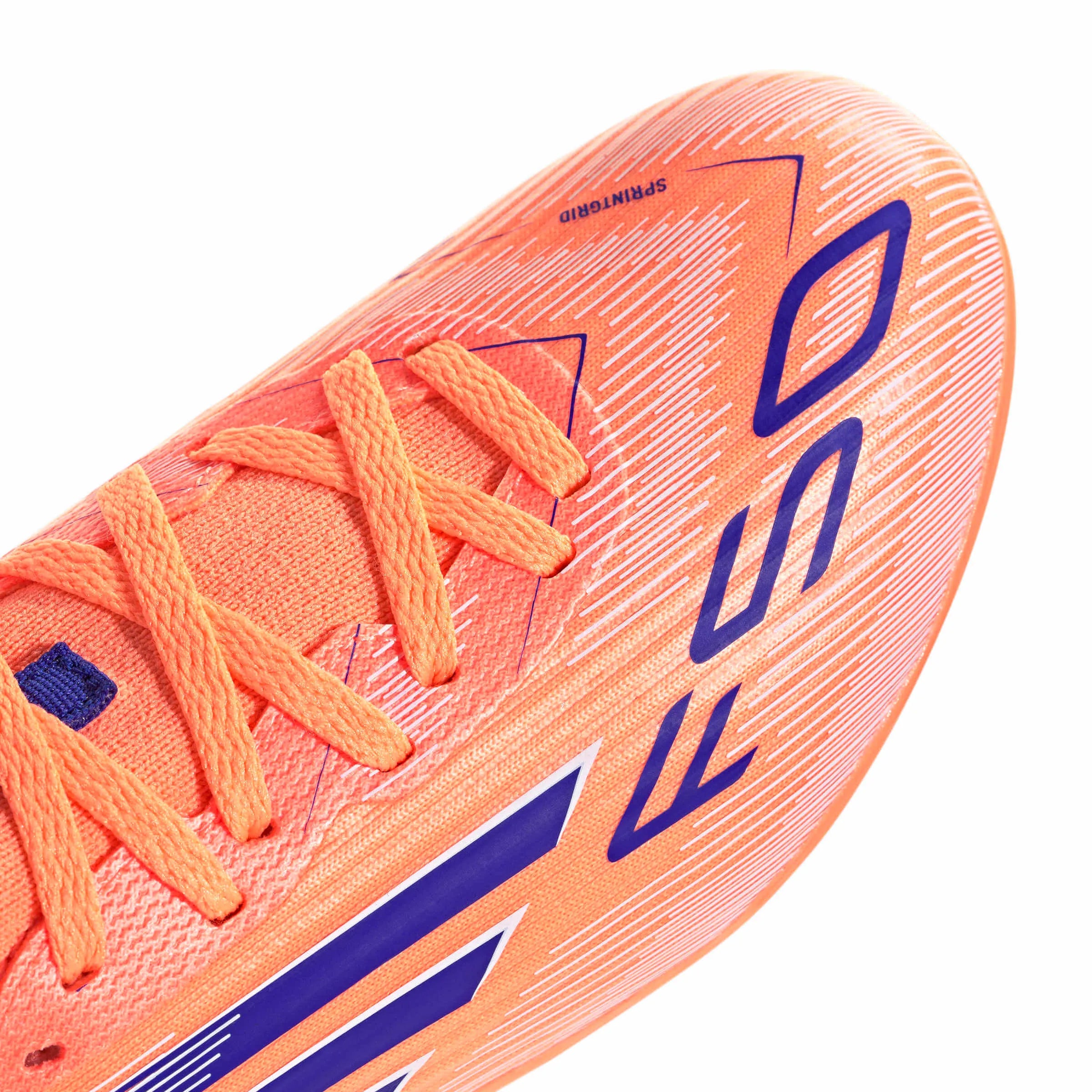 adidas JR F50 League Mid Firm-Multi Ground Soccer Cleats - Coral Blaze Pack (FA25) (Detail 1)