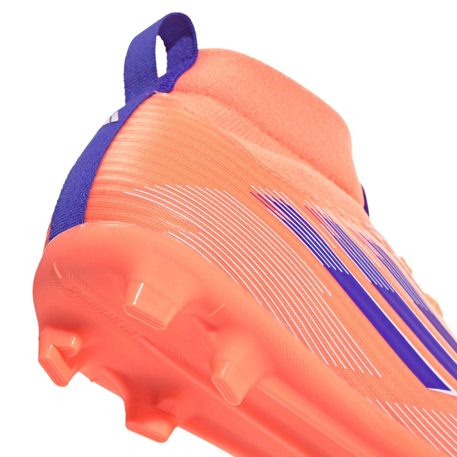 adidas JR F50 League Mid Firm-Multi Ground Soccer Cleats - Coral Blaze Pack (FA25) (Detail 2)