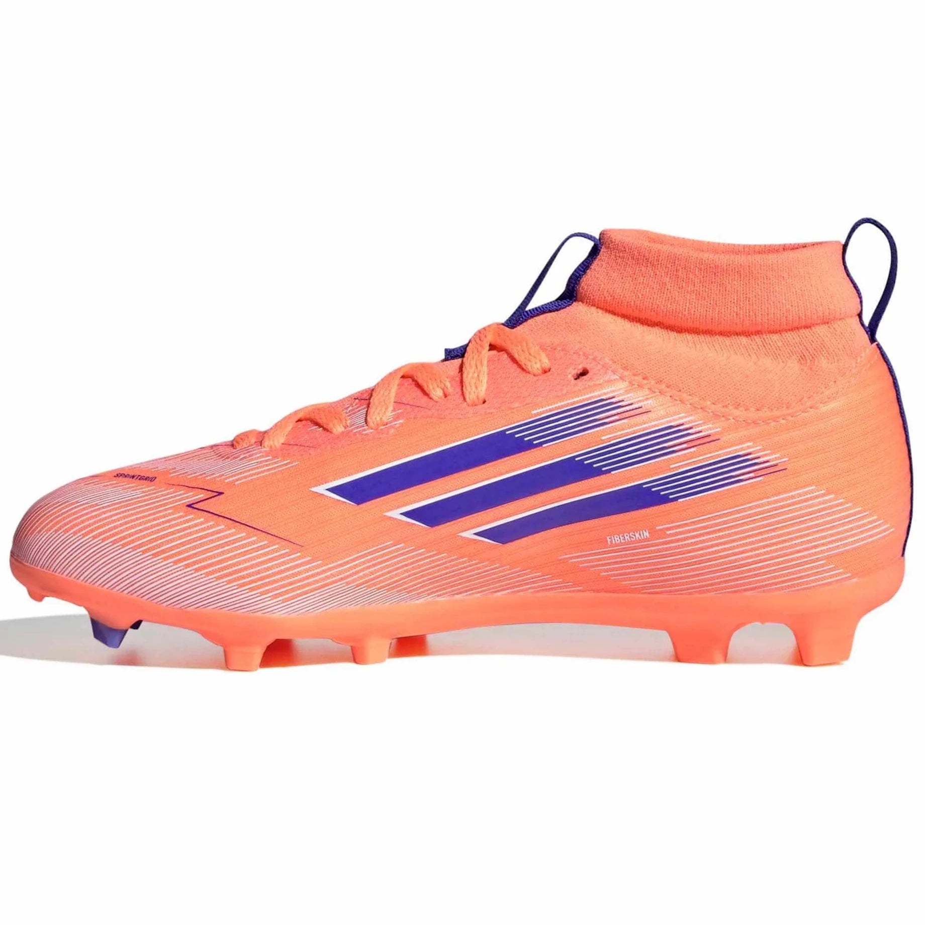 adidas JR F50 League Mid Firm-Multi Ground Soccer Cleats - Coral Blaze Pack (FA25) (Side 2)