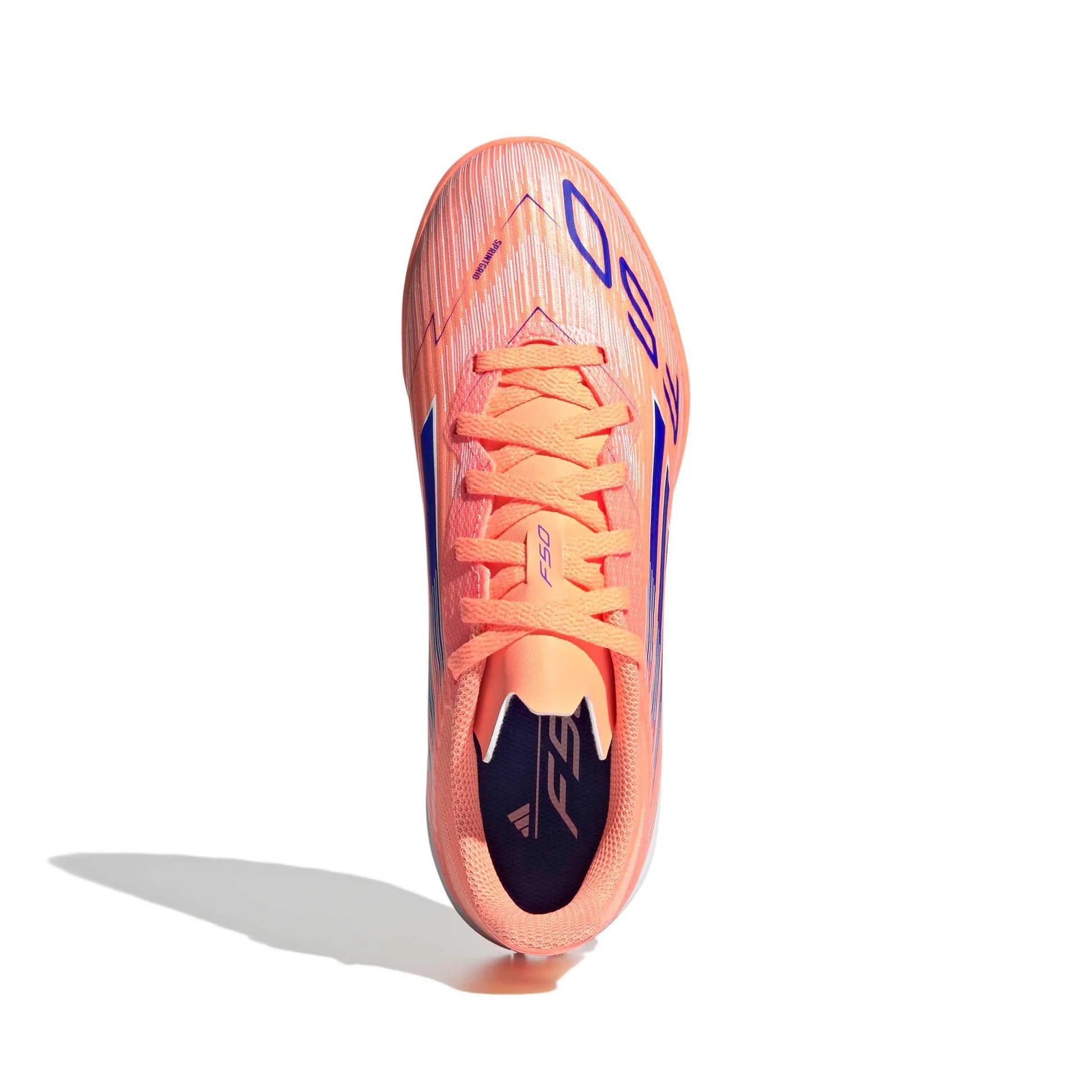 adidas JR F50 League Turf Soccer Shoes - Coral Blaze Pack (FA25) (Top)