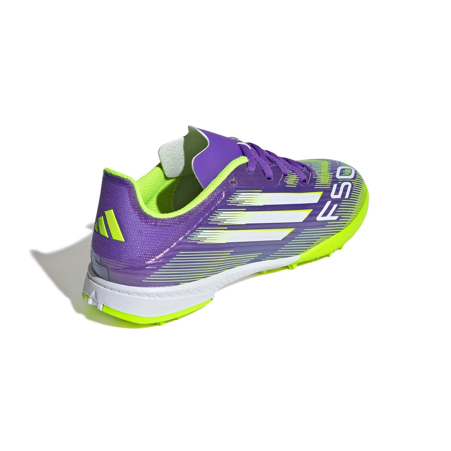 adidas JR F50 League Turf Soccer Shoes - Radiant Blaze Pack (FA25) (Lateral - Back)