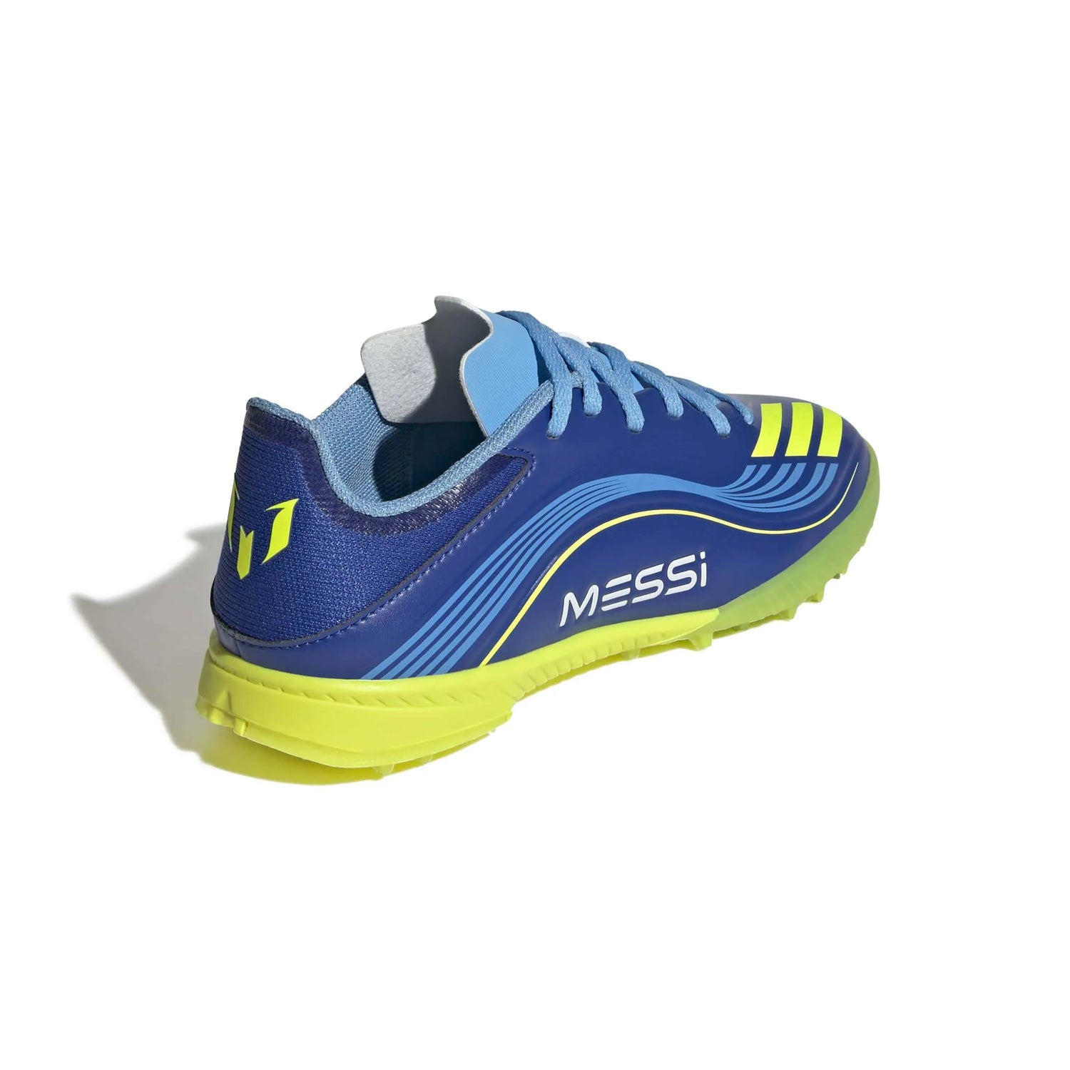 adidas JR F50 Messi League Turf Soccer Shoes - Messi Vision Pack (FA25) (Lateral - Back)