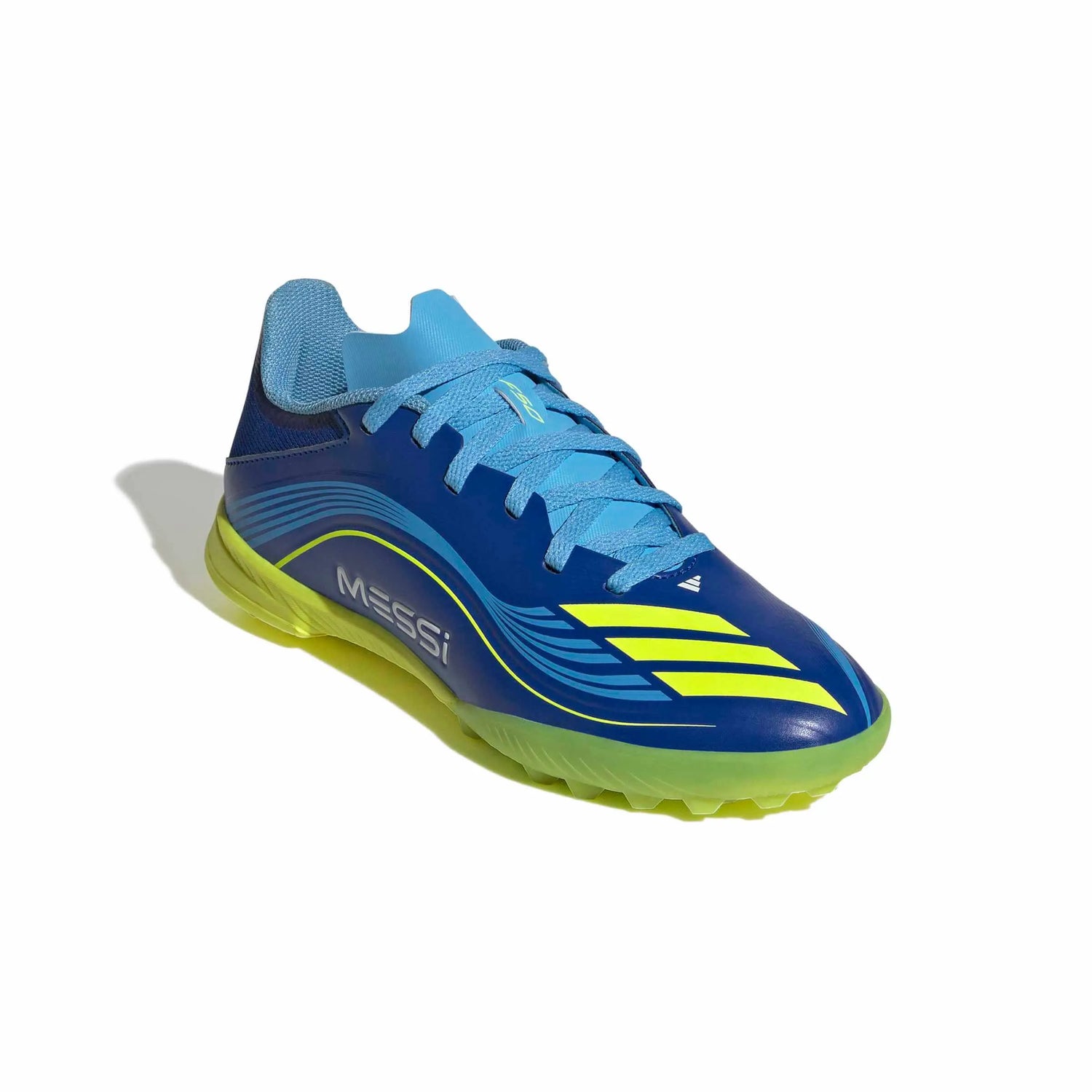 adidas JR F50 Messi League Turf Soccer Shoes - Messi Vision Pack (FA25) (Lateral - Front)